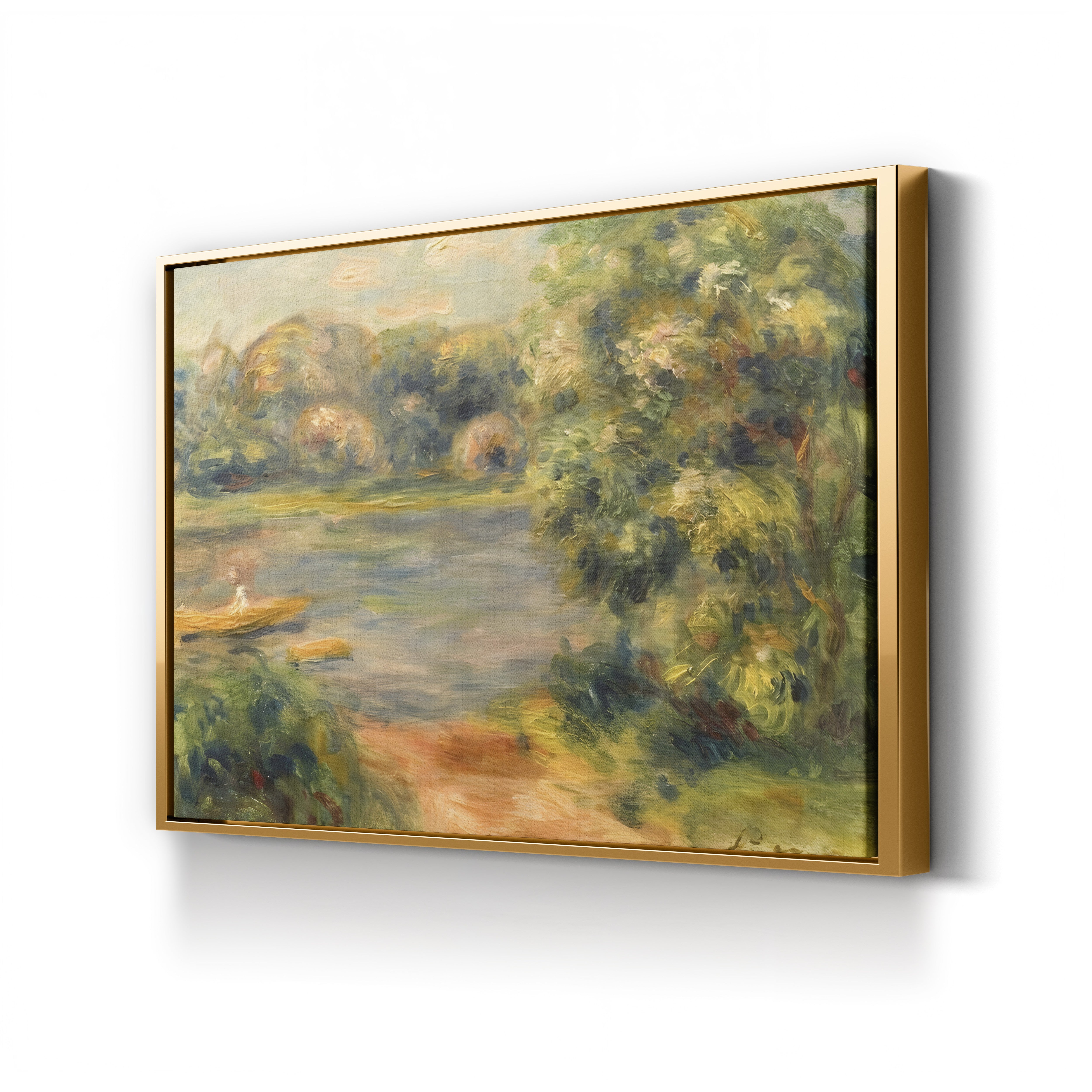 The Boat on the Lake, 1901 – Pierre-Auguste Renoir Wall Art | Impressionist Landscape Canvas Print
