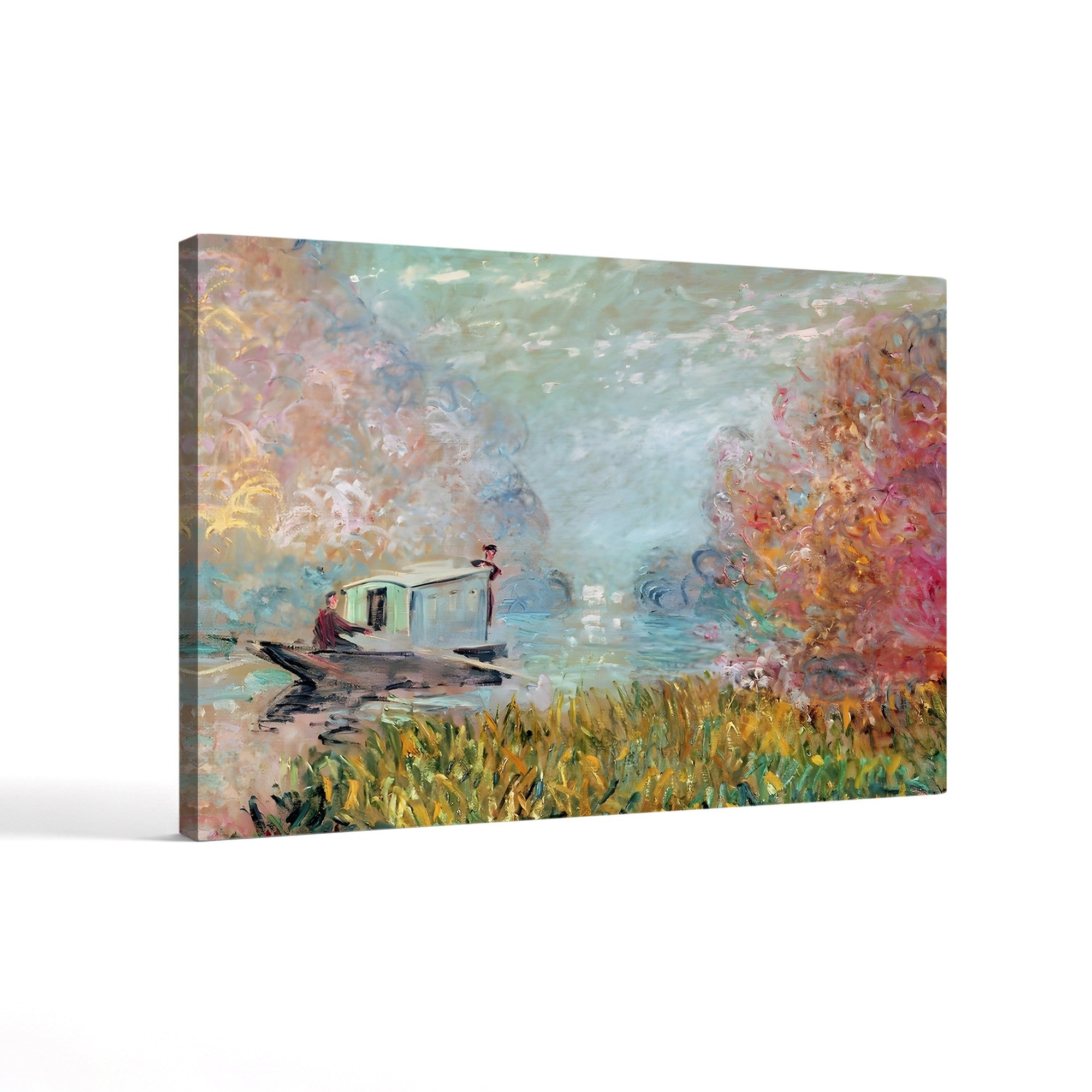 The Studio Boat (Le Bateau-atelier), 1876 by Claude Monet