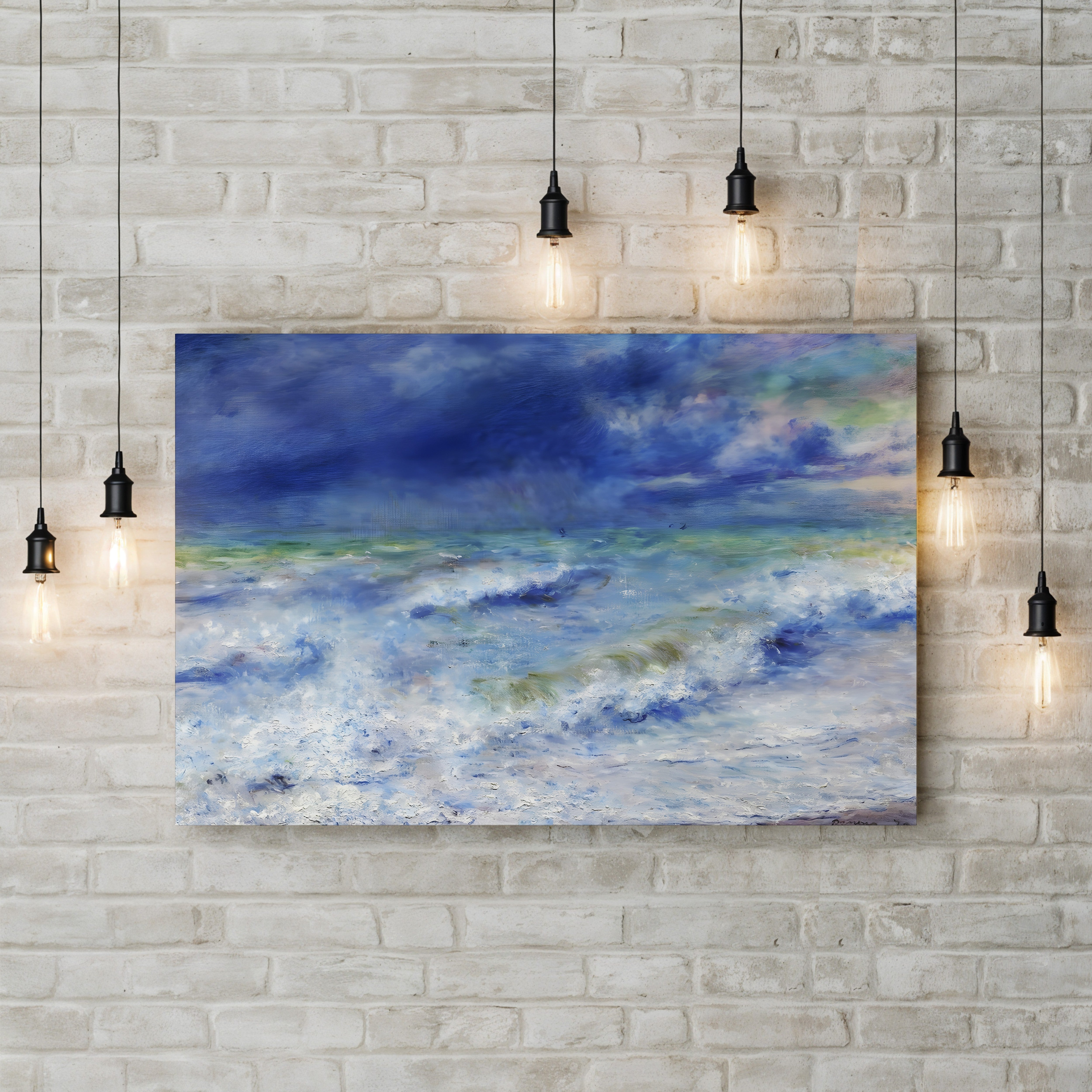 Seascape – Renoir Wall Art | Impressionist Seascape Canvas Print