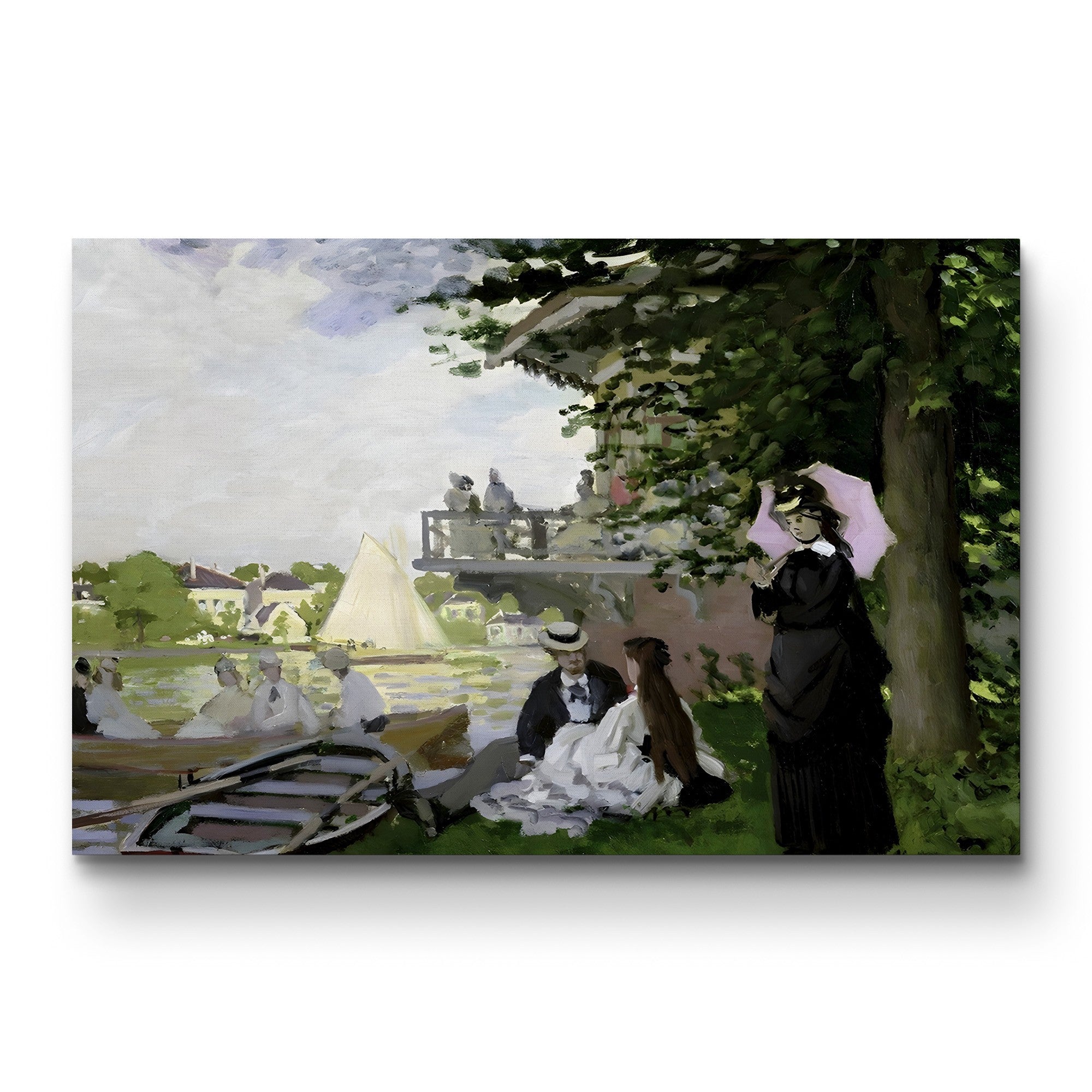 Garden House on the Zaan, Zaandam, 1871 – Claude Monet Wall Art | Impressionist Dutch Landscape Print