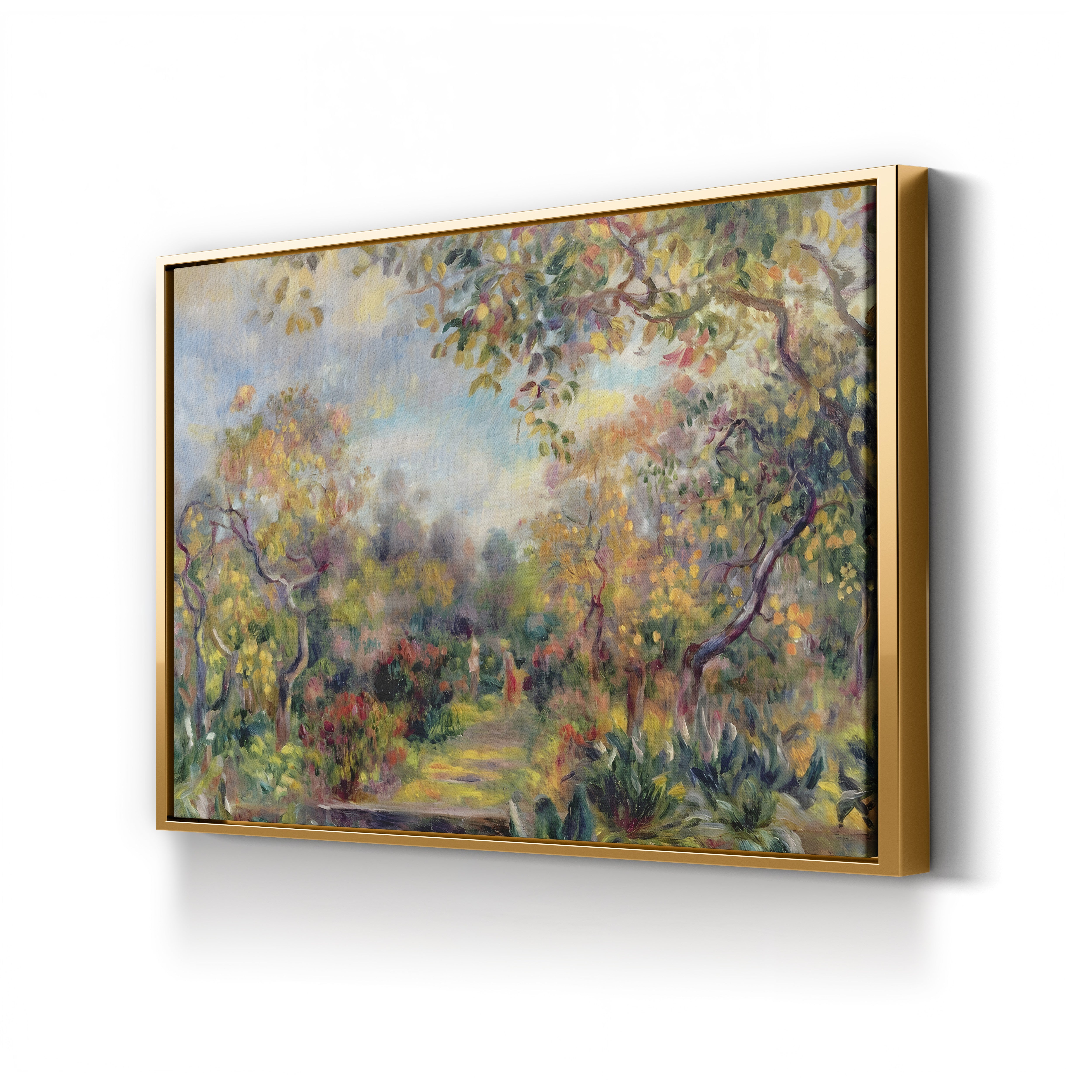 Landscape at Beaulieu, c. 1893 – Pierre-Auguste Renoir Wall Art | Impressionist Coastal Canvas Print