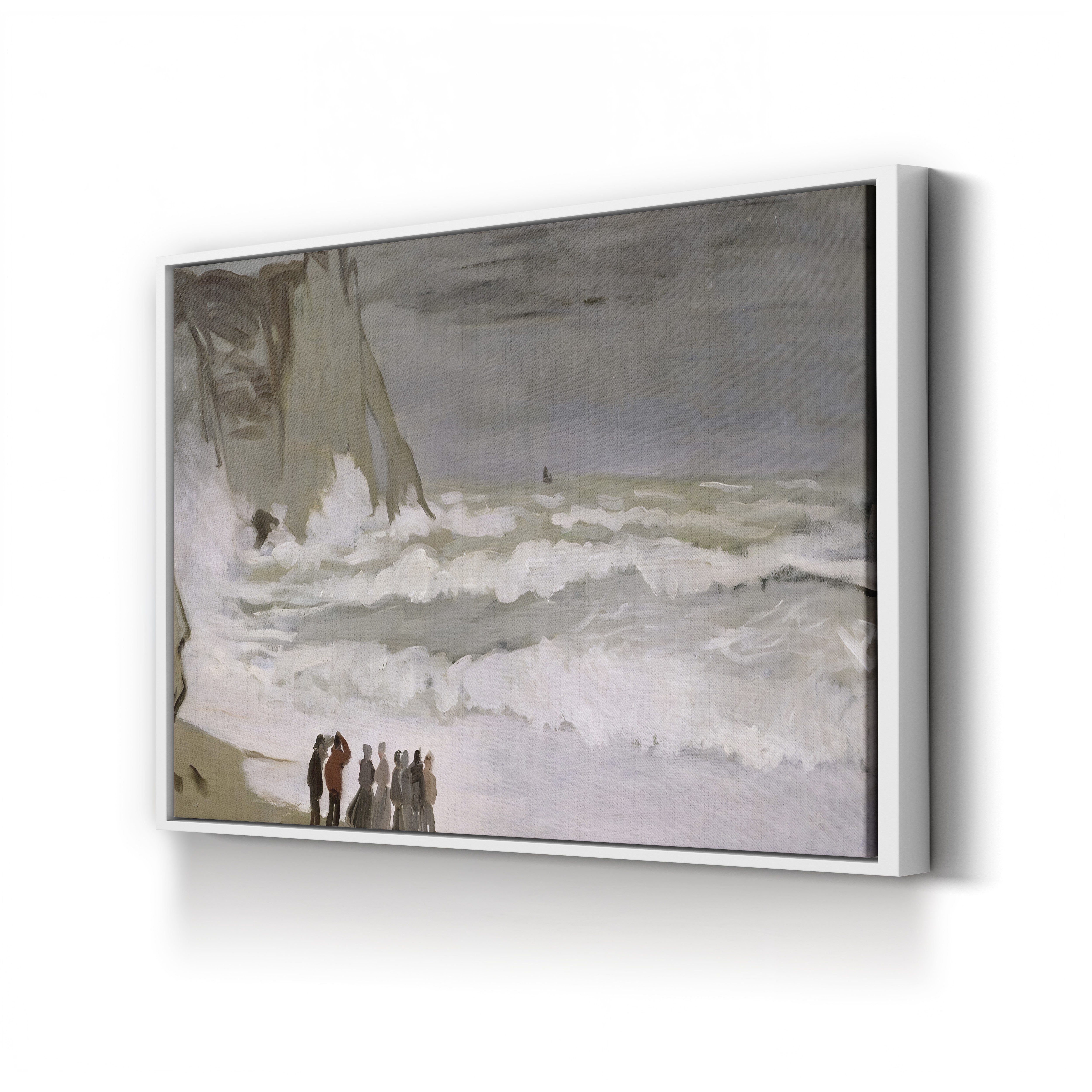 Rough Sea at Étretat (Grosse Mer à Étretat), c. 1868-69 by Claude Monet