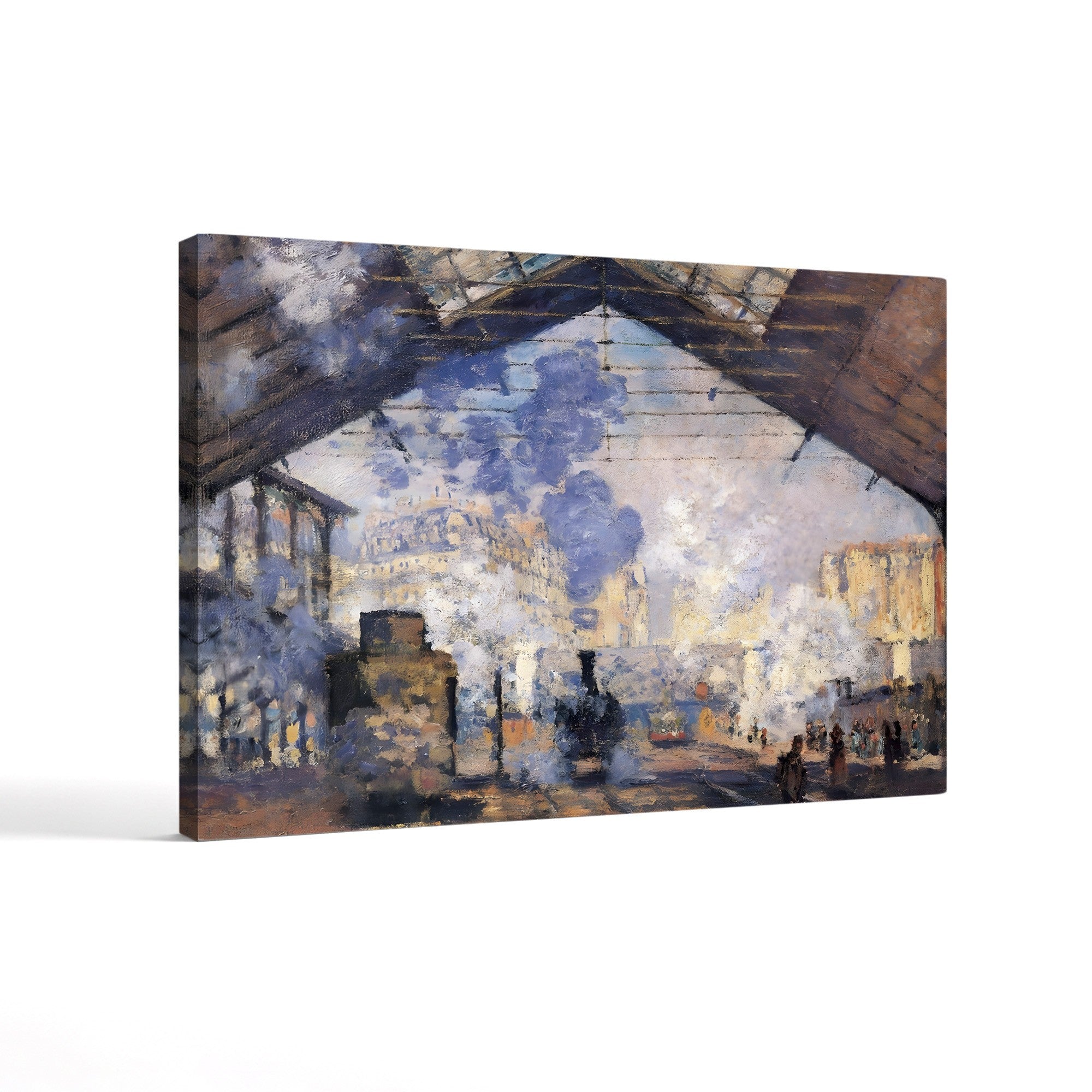 La Gare Saint-Lazare – Claude Monet Wall Art | Impressionist Railway Station Canvas Print