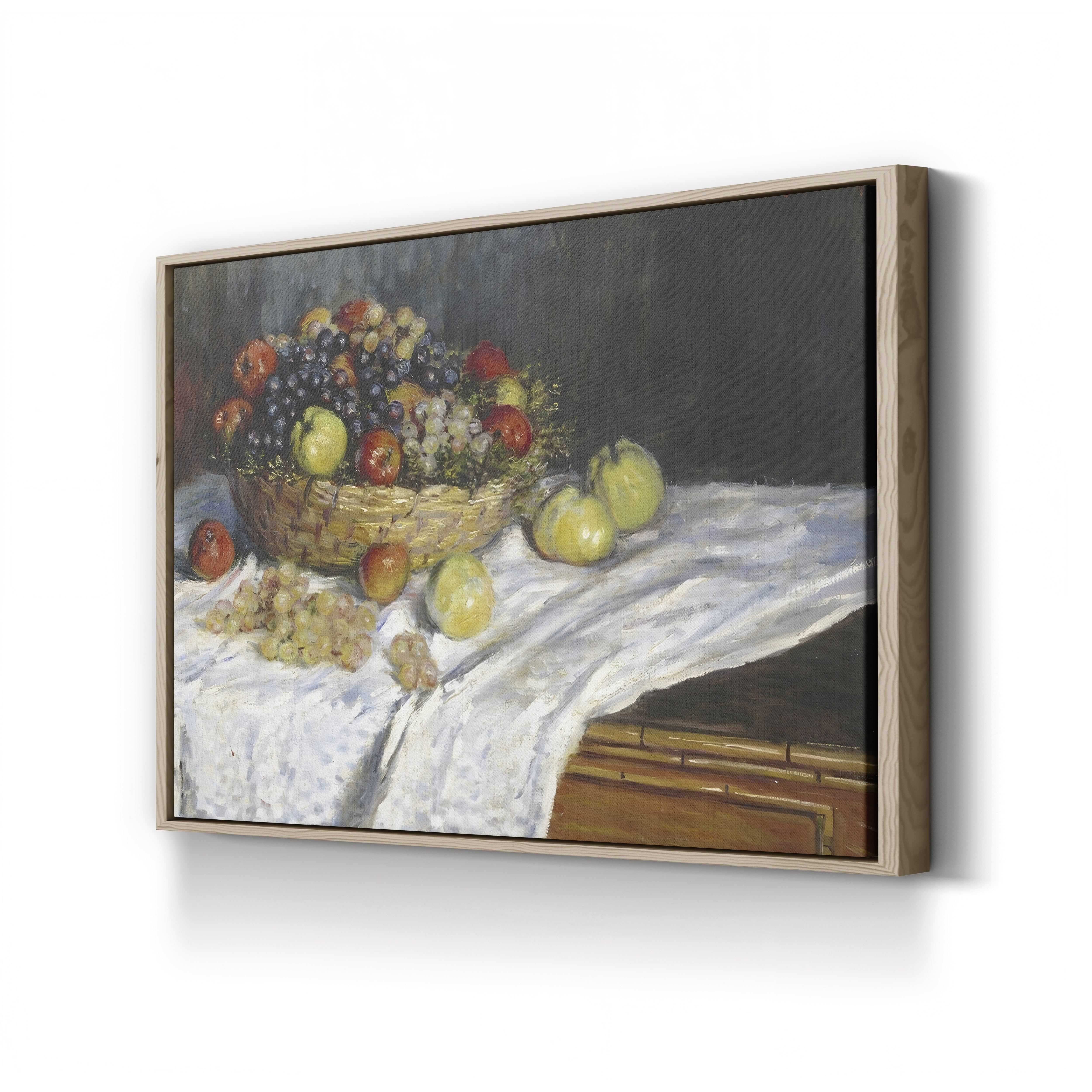 Apples and Grapes, 1879-80 – Claude Monet Wall Art | Impressionist Still Life Canvas Print