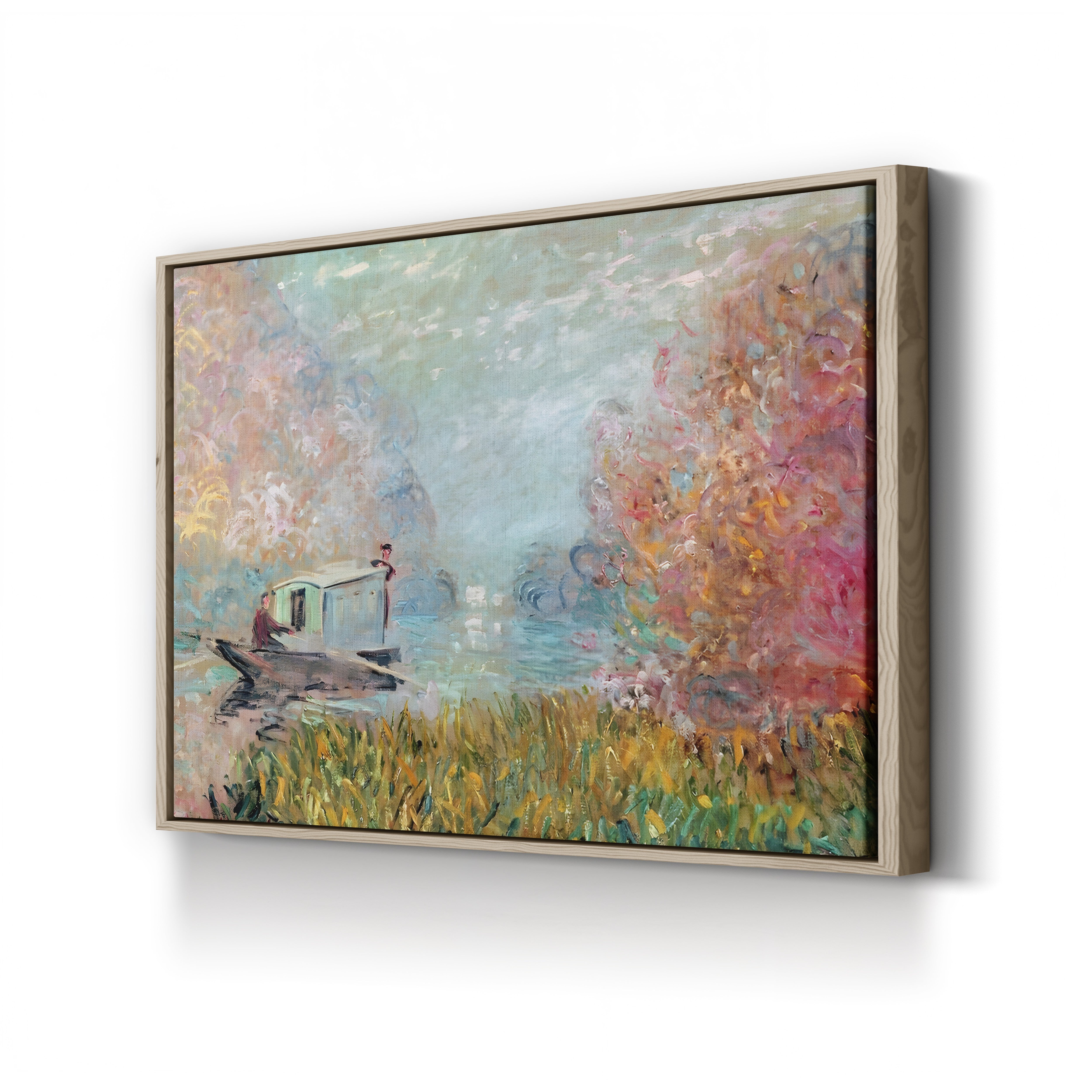 The Studio Boat (Le Bateau-atelier), 1876 by Claude Monet