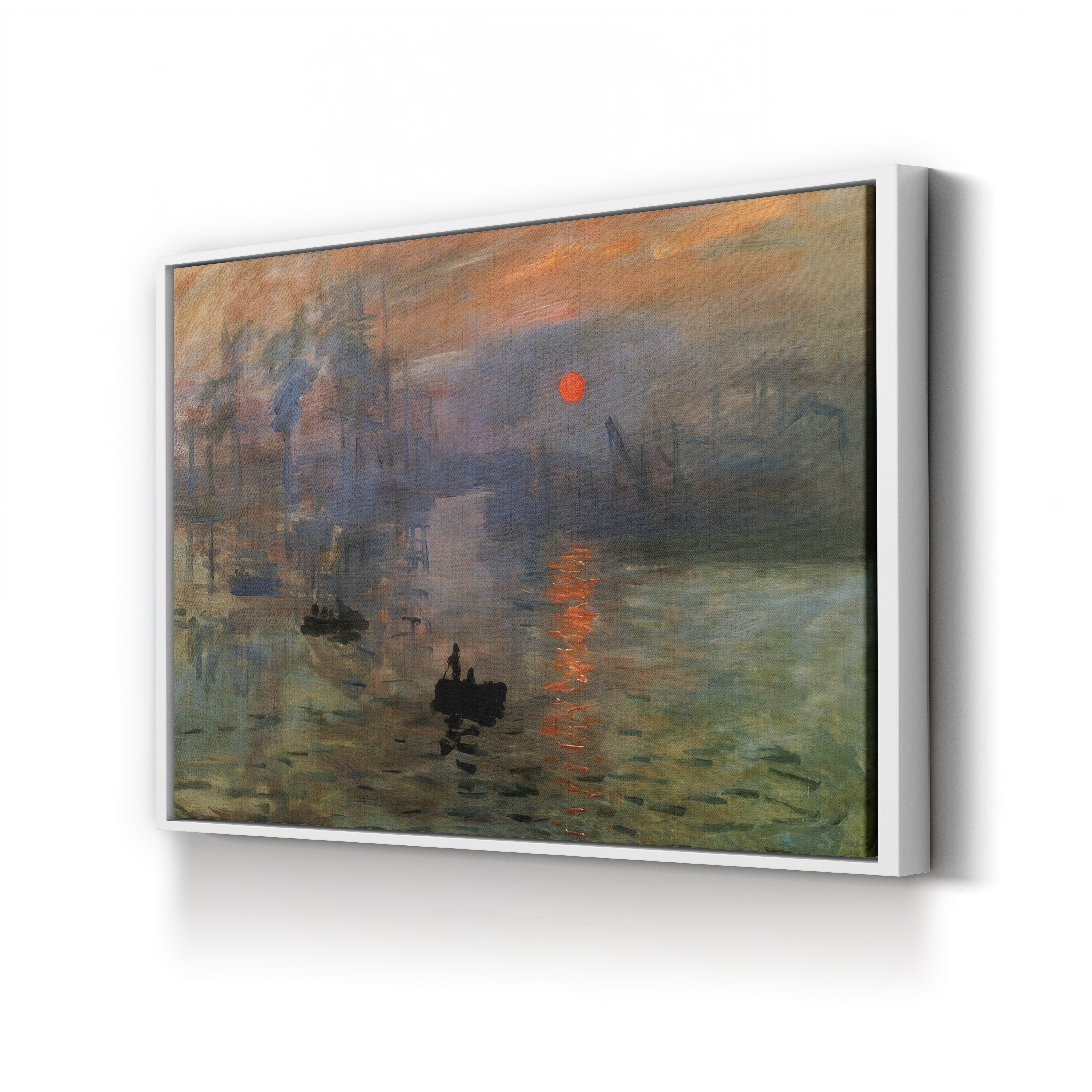 Impression, Sunrise – Claude Monet Wall Art | Foundational Impressionist Harbour Canvas Print
