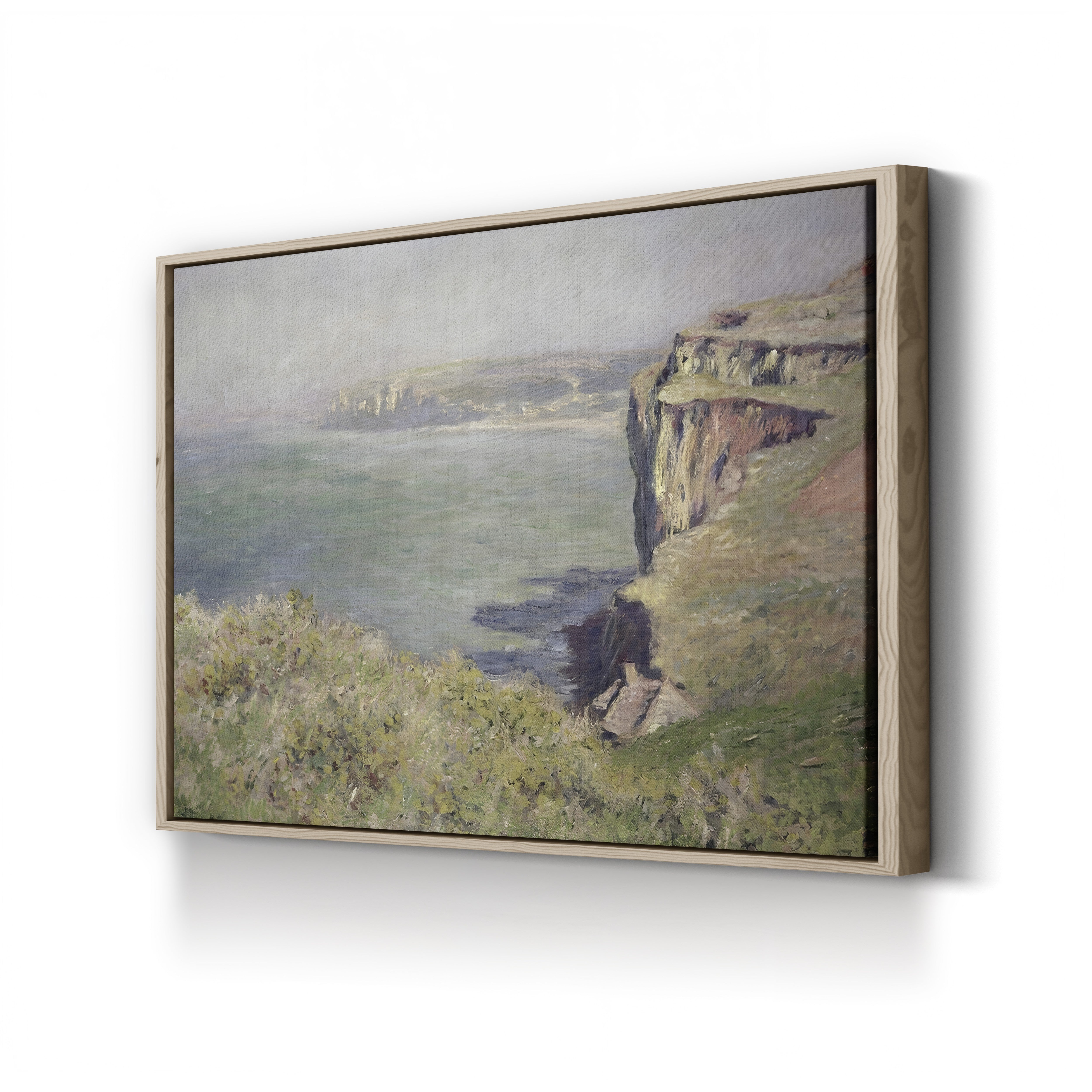 Cliff at Varengeville, 1882 – Claude Monet Wall Art | Impressionist Norman Clifftop Canvas Print