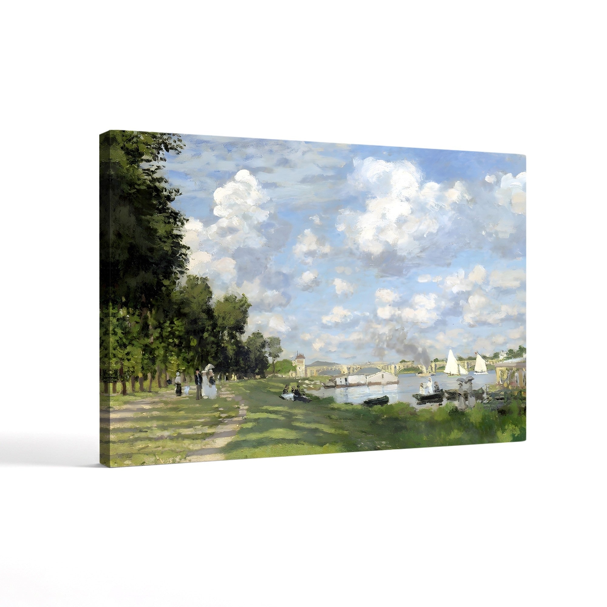 Bassin d'Argenteuil, c. 1872 – Claude Monet Wall Art | Early Impressionist Seine Canvas Print