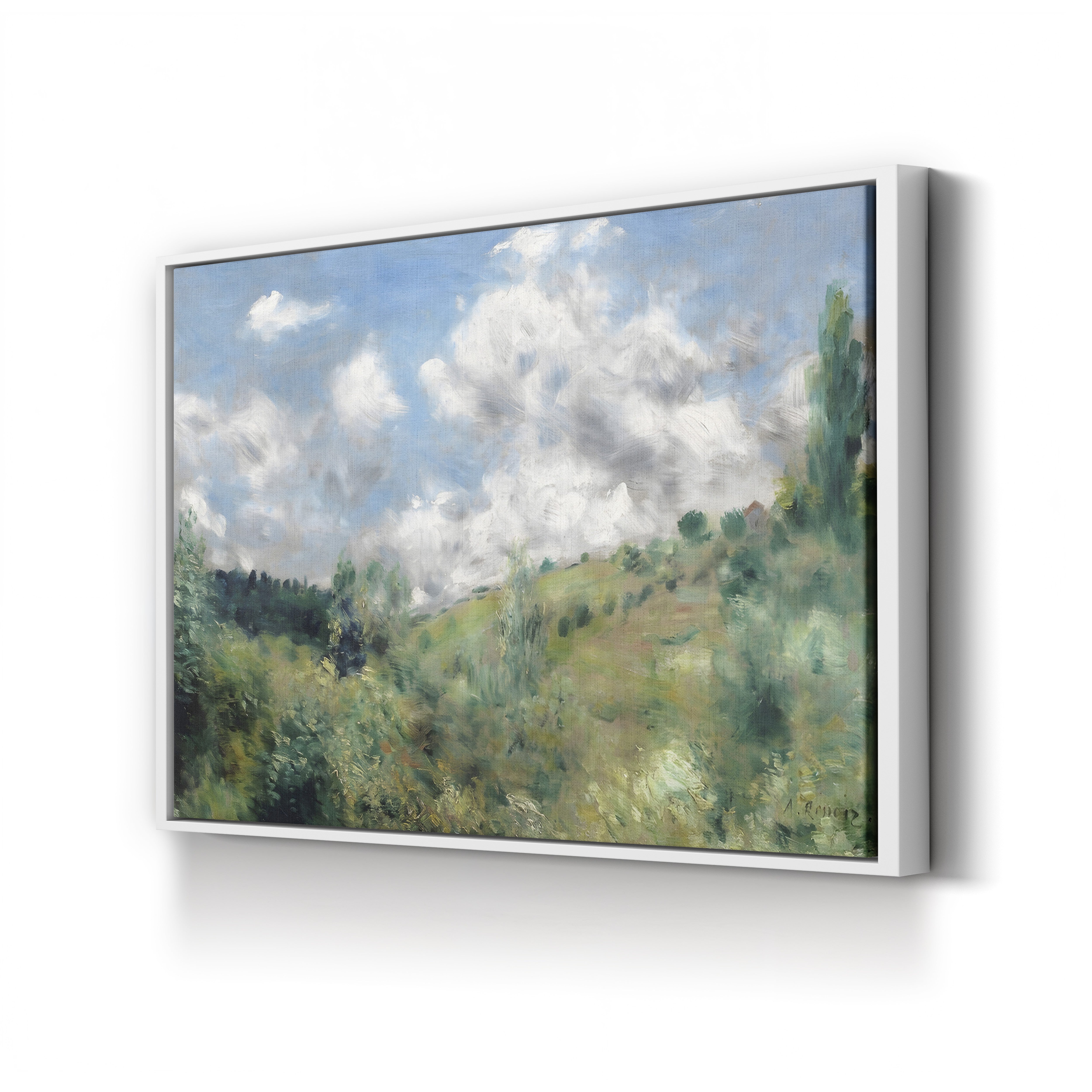 The Gust of Wind, c.1872 – Pierre-Auguste Renoir Wall Art | Impressionist Landscape Canvas Print
