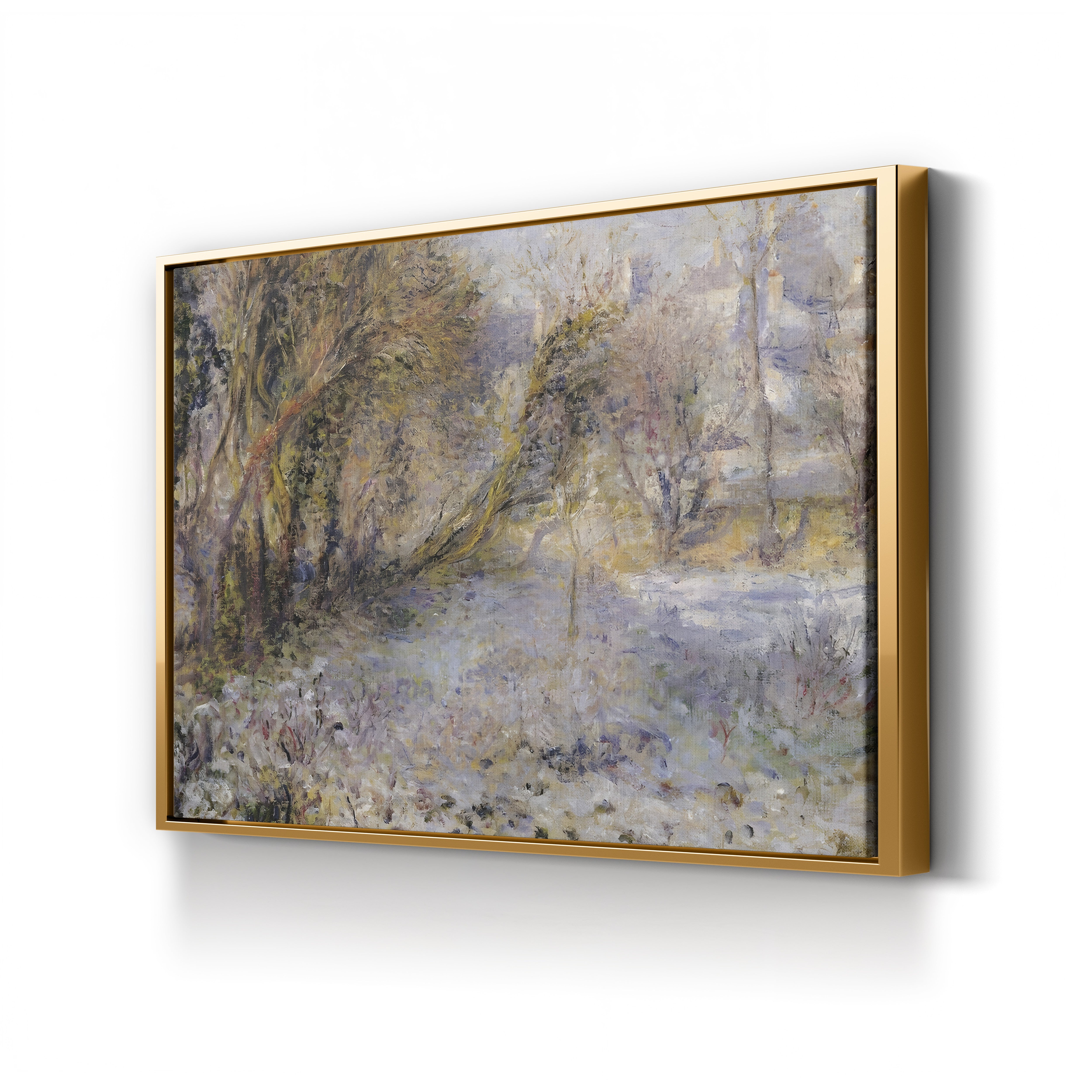 Snowy Landscape – Renoir Wall Art | Impressionist Winter Canvas Print