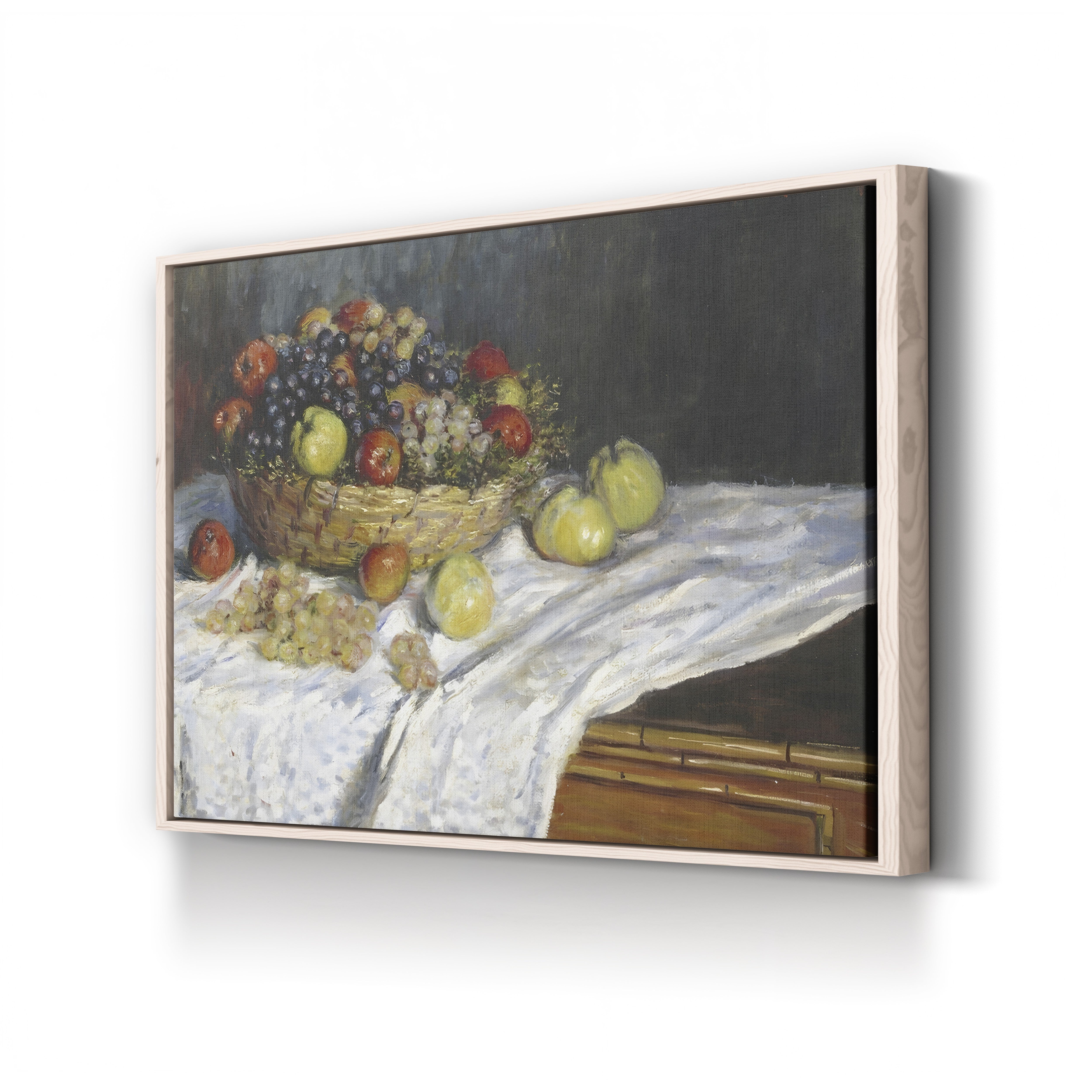 Apples and Grapes, 1879-80 – Claude Monet Wall Art | Impressionist Still Life Canvas Print