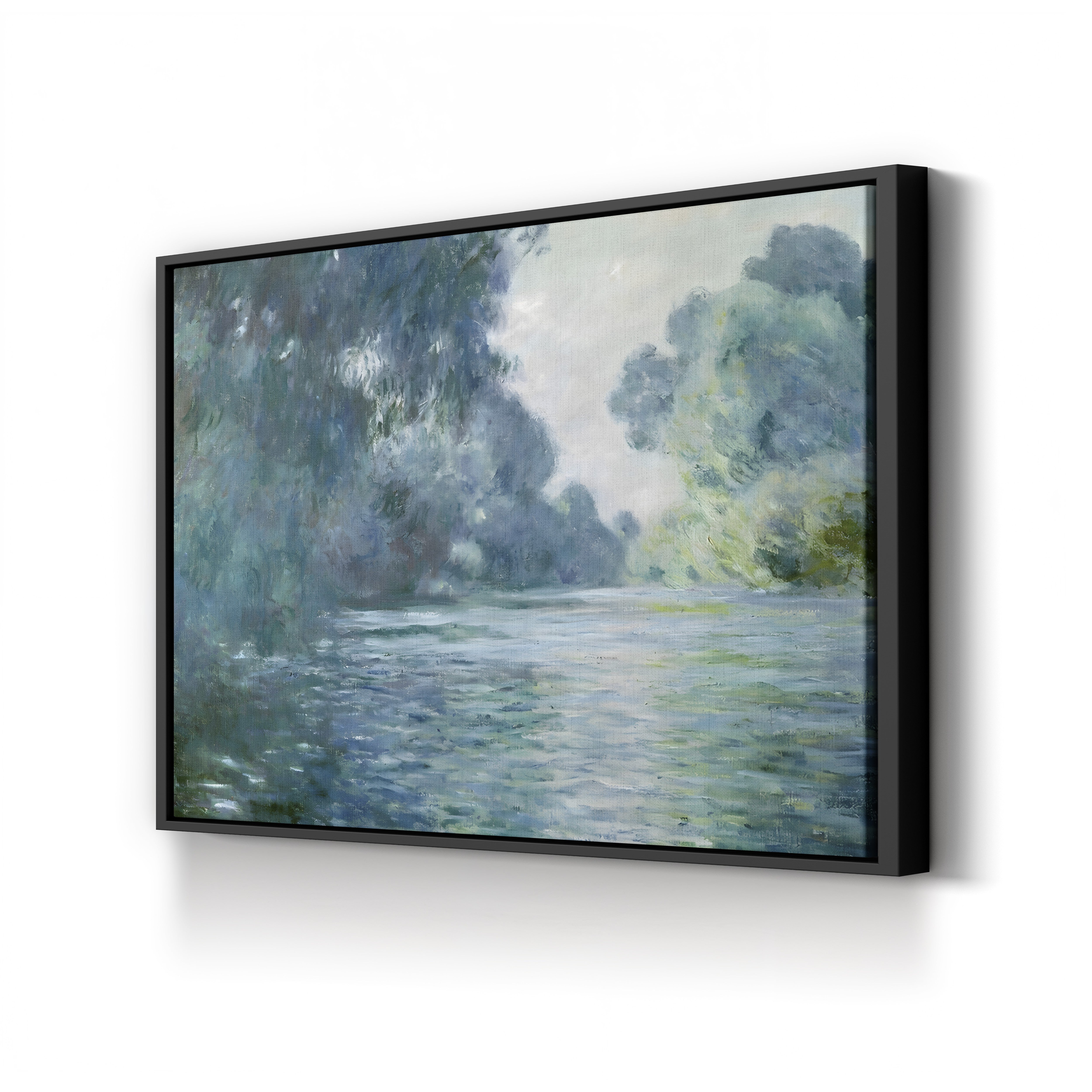 Branch of the Seine near Giverny, 1897 – Claude Monet Wall Art | Late Impressionist Mornings on the Seine Canvas Print