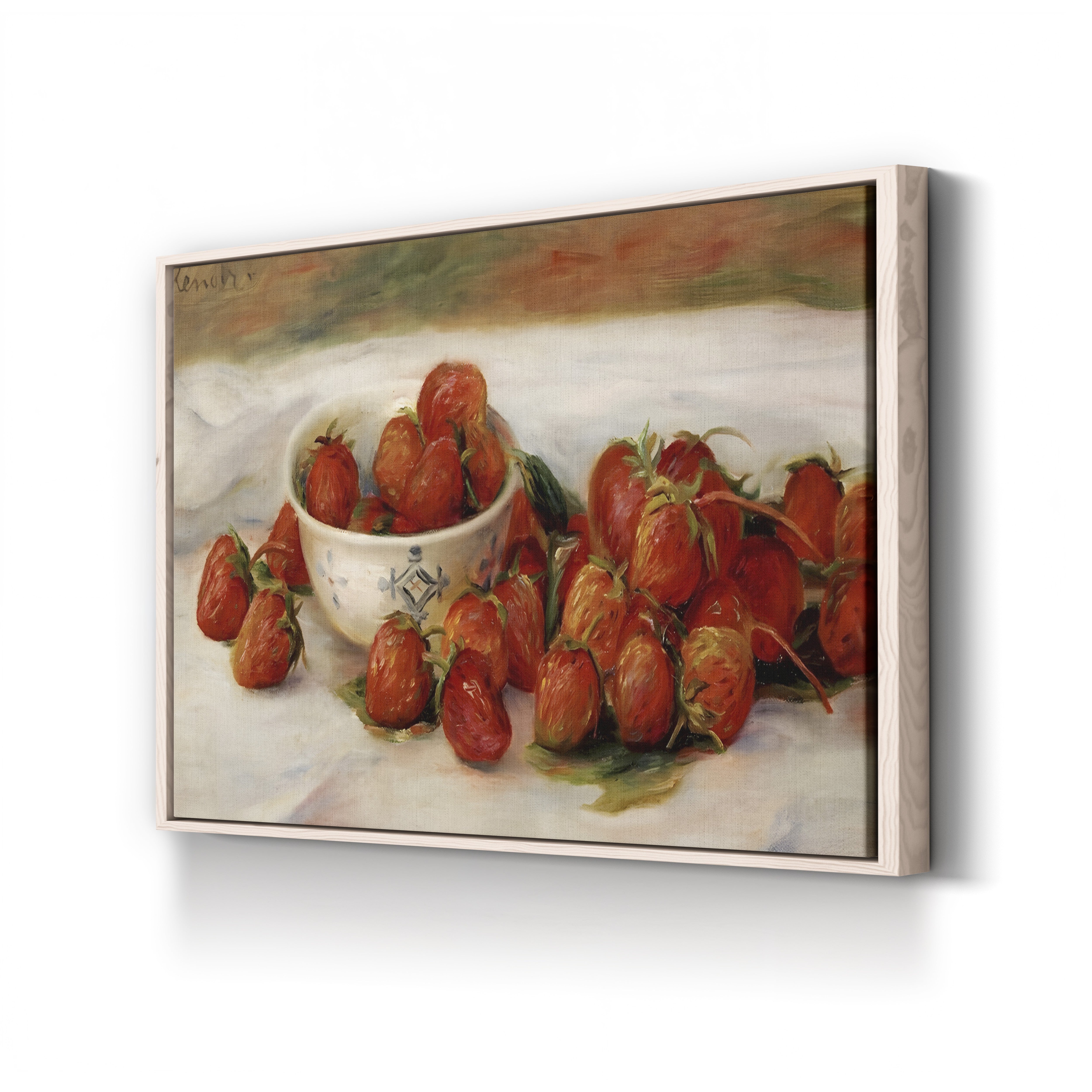 Strawberries – Pierre-Auguste Renoir Wall Art | Impressionist Still Life Canvas Print