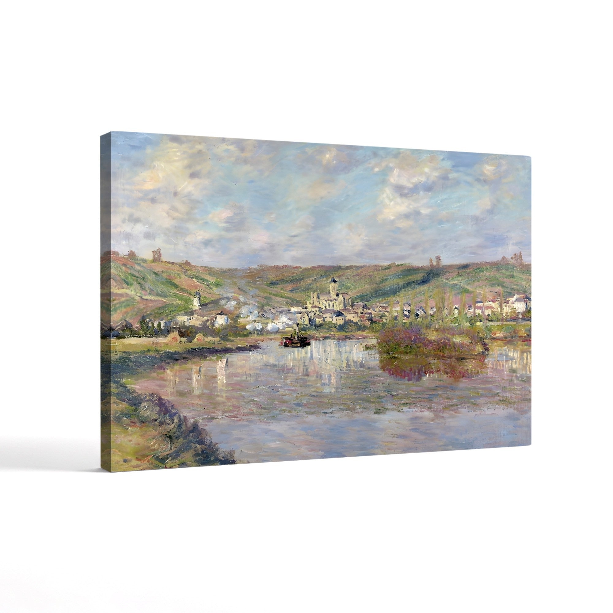 Fin d'Après-Midi, Vétheuil, 1880 – Claude Monet Wall Art | Impressionist Landscape Canvas Print