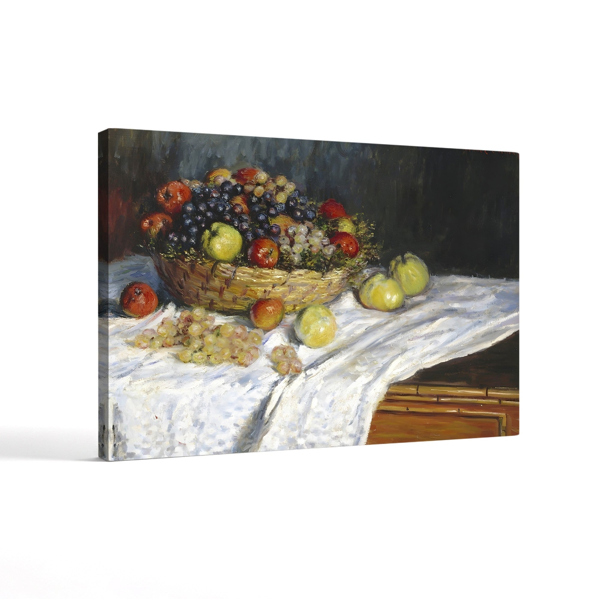Apples and Grapes, 1879-80 – Claude Monet Wall Art | Impressionist Still Life Canvas Print