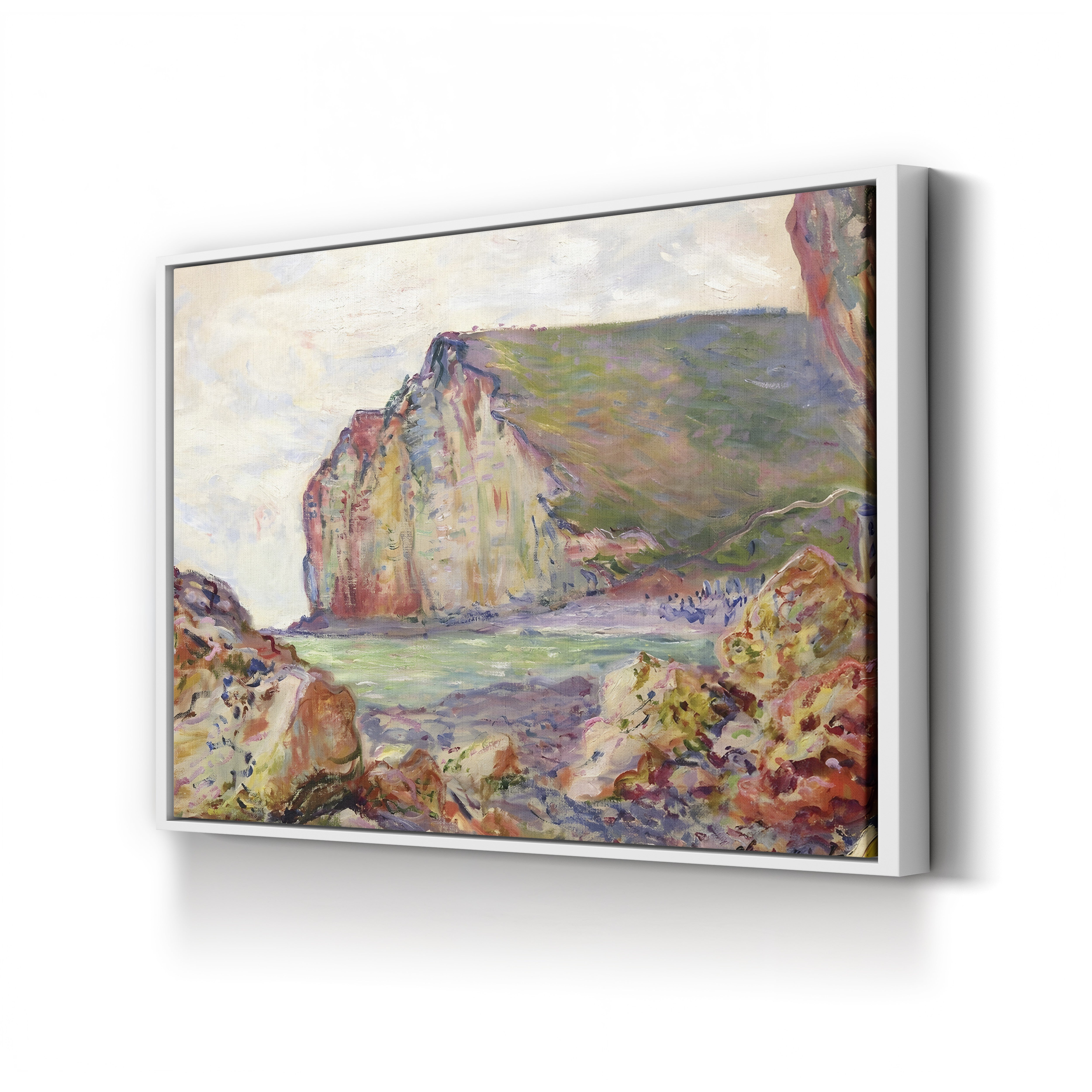 Falaises des Petites-Dalles – Claude Monet Wall Art | Impressionist Normandy Coastal Cliff Print