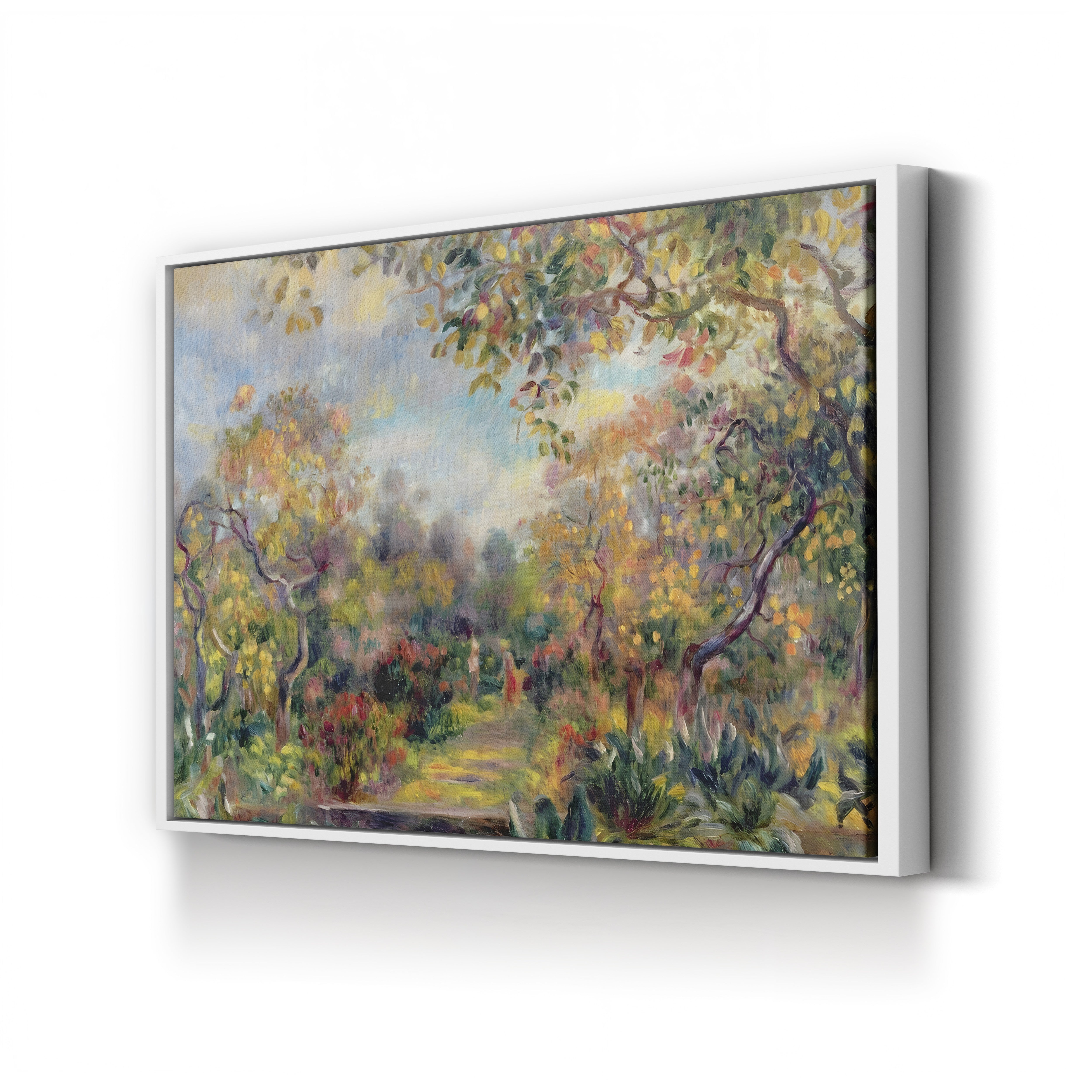 Landscape at Beaulieu, c. 1893 – Pierre-Auguste Renoir Wall Art | Impressionist Coastal Canvas Print