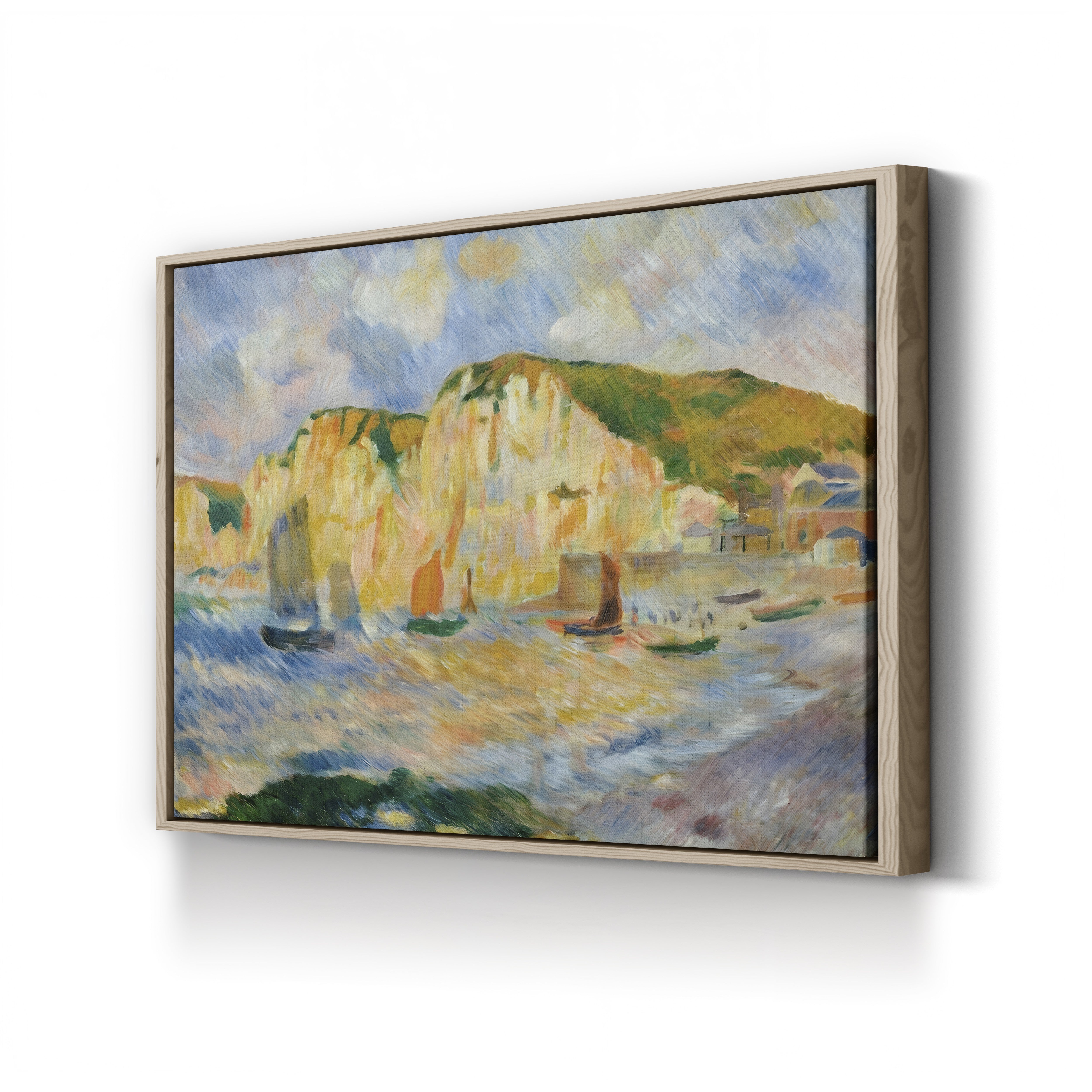 Sea and Cliffs – Renoir Wall Art | Impressionist Seascape Canvas Print