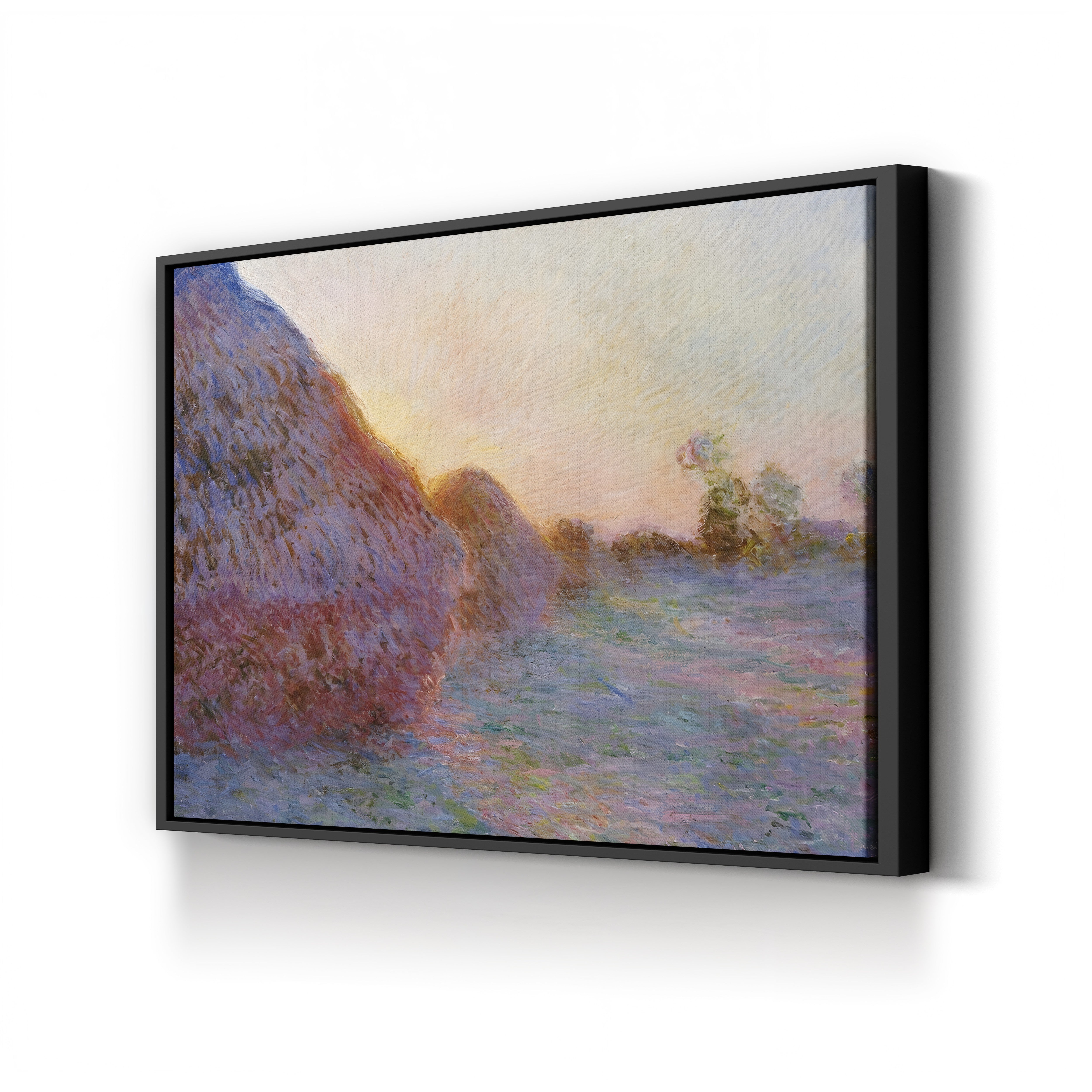 Haystacks – Claude Monet Wall Art | Impressionist Rural Landscape Canvas Print