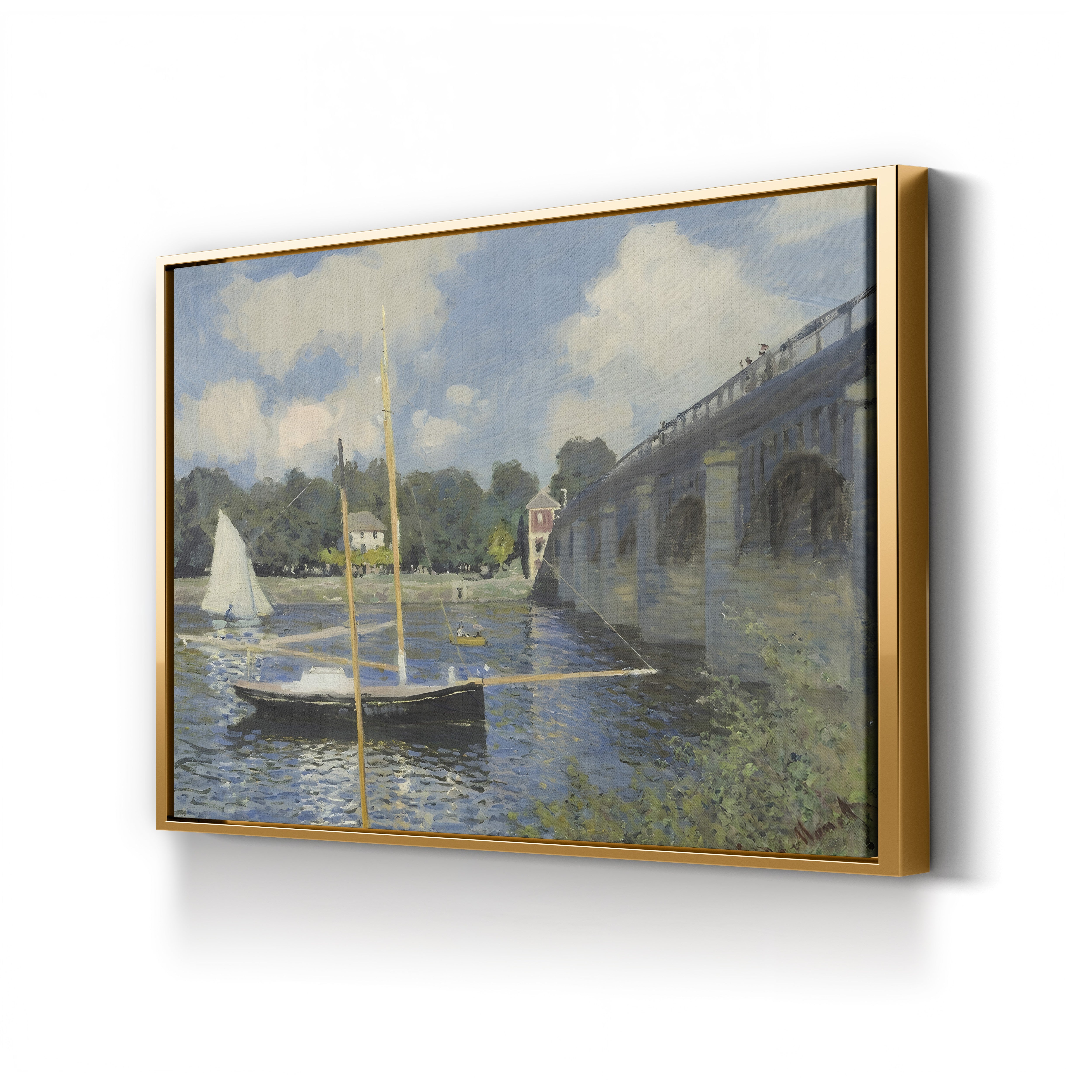 The Bridge at Argenteuil (Le Pont d’Argenteuil), 1874 by Claude Monet