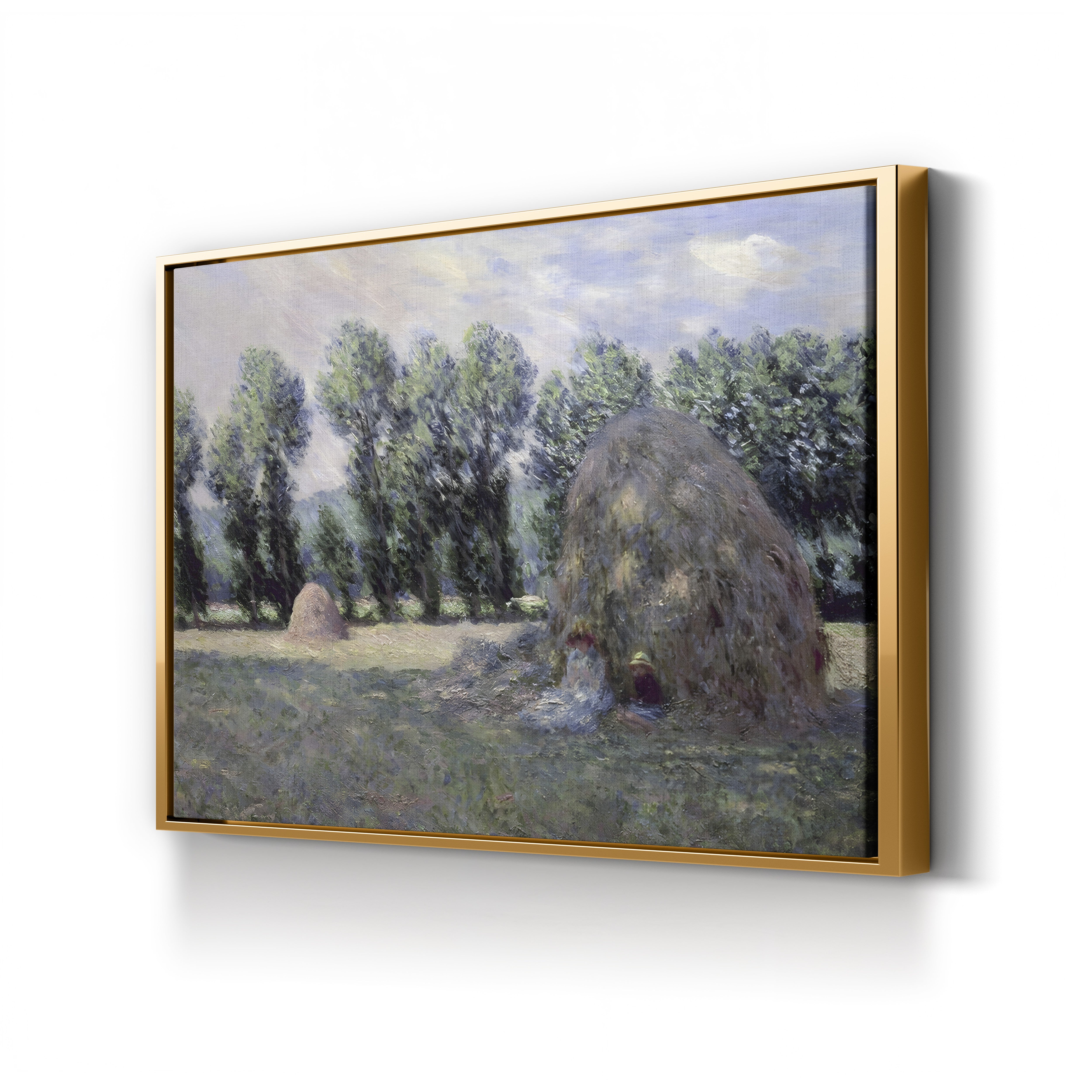 Haystacks, 1885 – Claude Monet Wall Art | Impressionist Rural Landscape Canvas Print