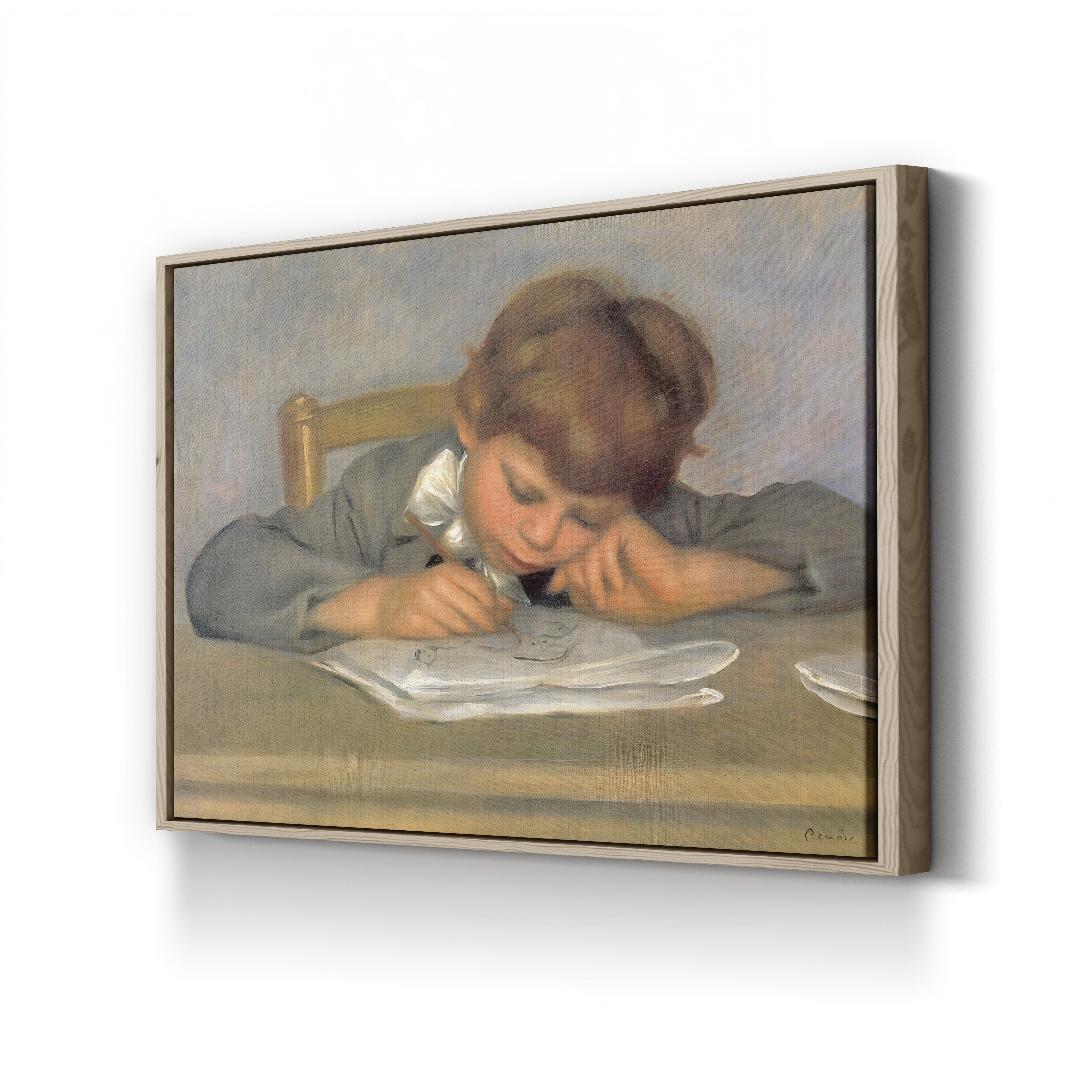 The Artist's Son Jean Drawing – Pierre-Auguste Renoir Wall Art | Impressionist Portrait Canvas Print