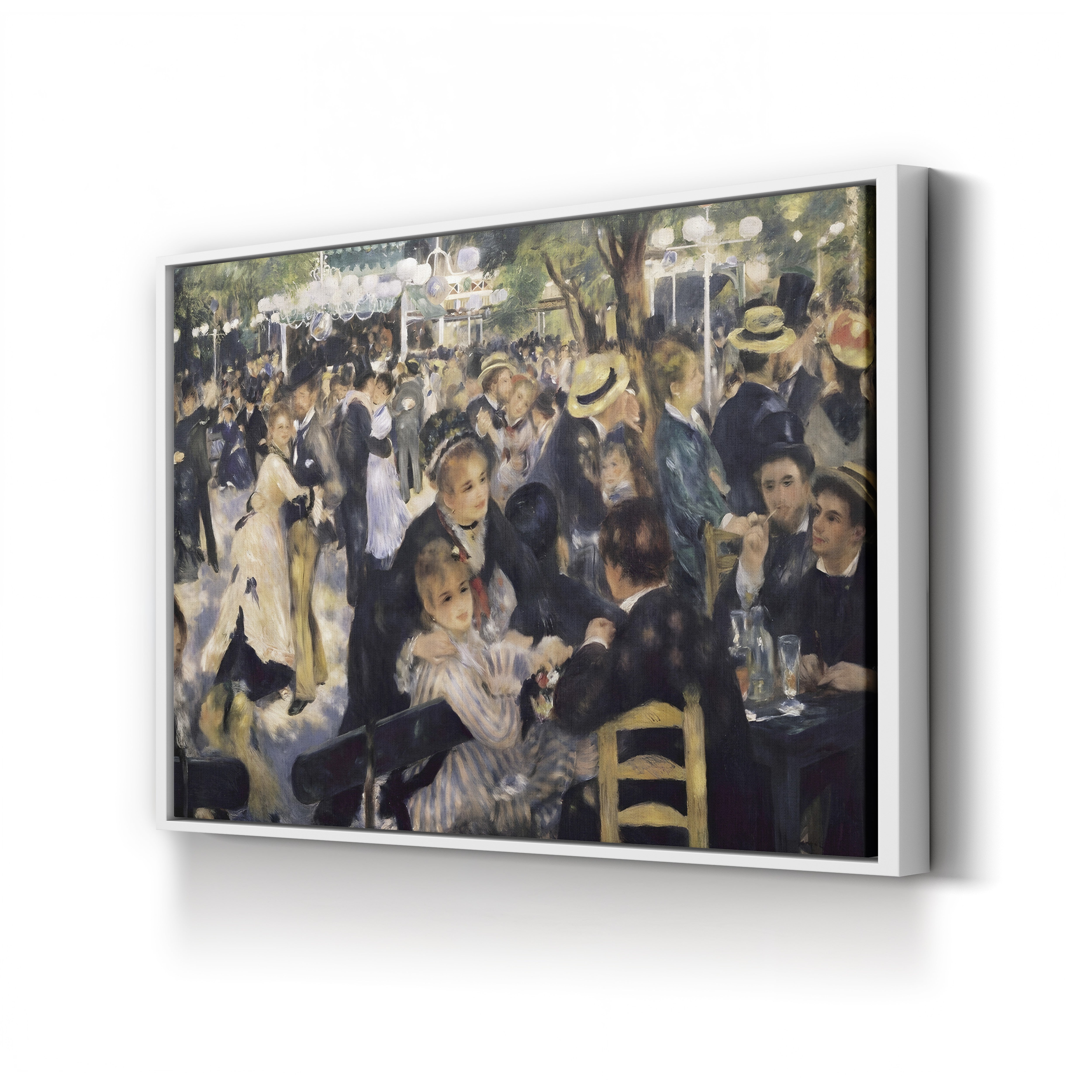 Bal du moulin de la Galette, 1876 – Pierre-Auguste Renoir Wall Art | Impressionist Parisian Canvas Print
