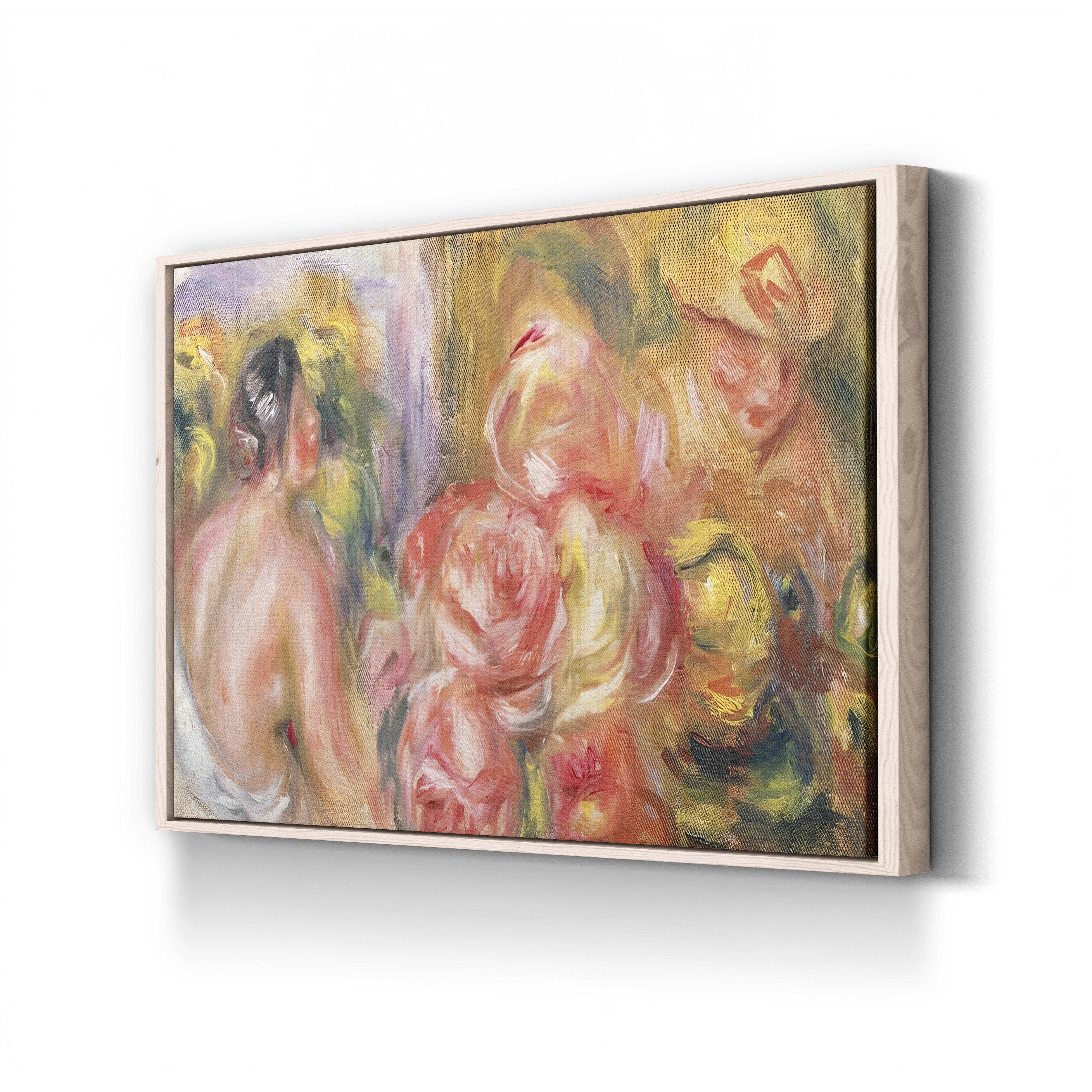 Nude Girl with Hat and Roses, 1916 – Renoir Wall Art | Figure