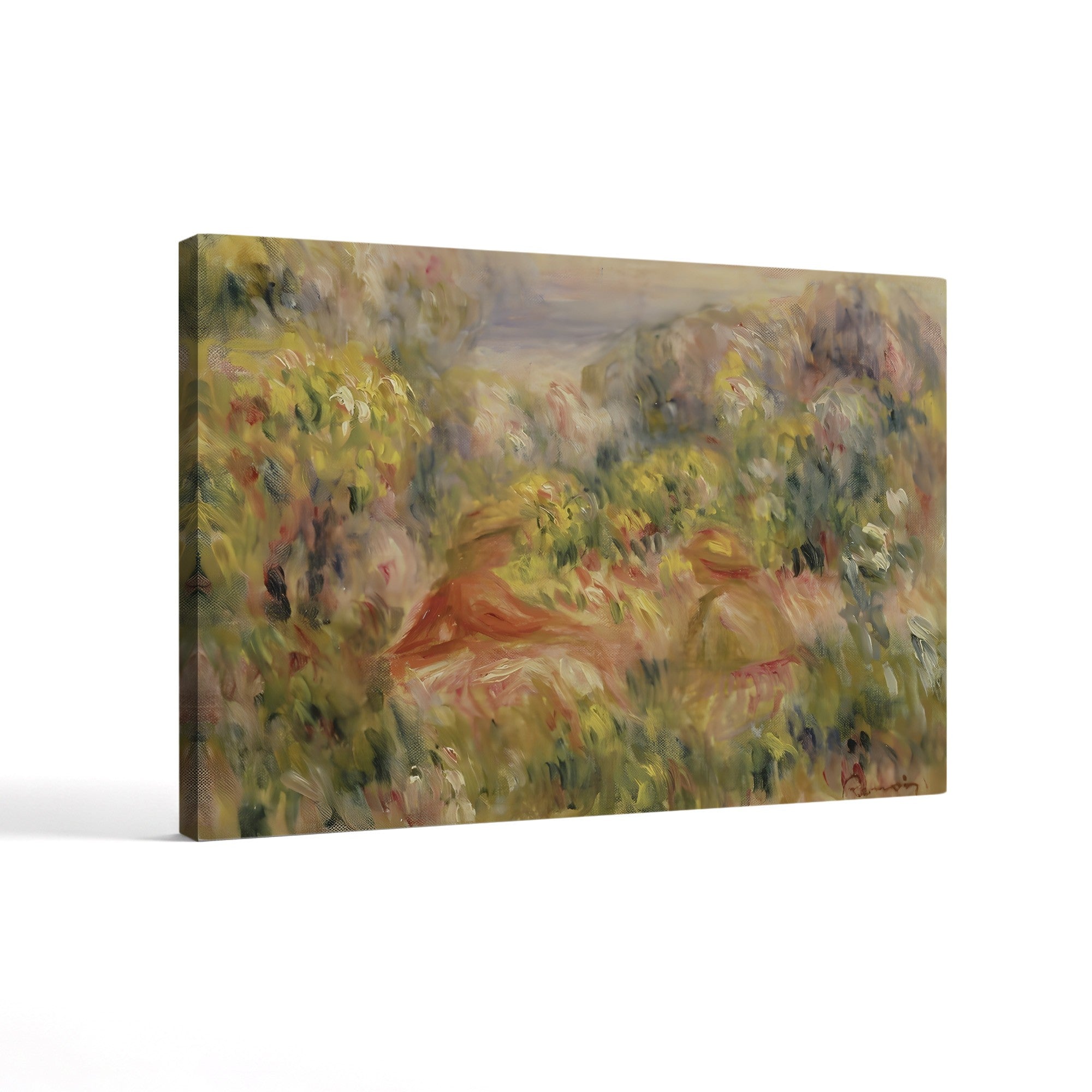 Two Figures in a Landscape, 1917–19 – Pierre-Auguste Renoir Wall Art | Impressionist Late Canvas Print