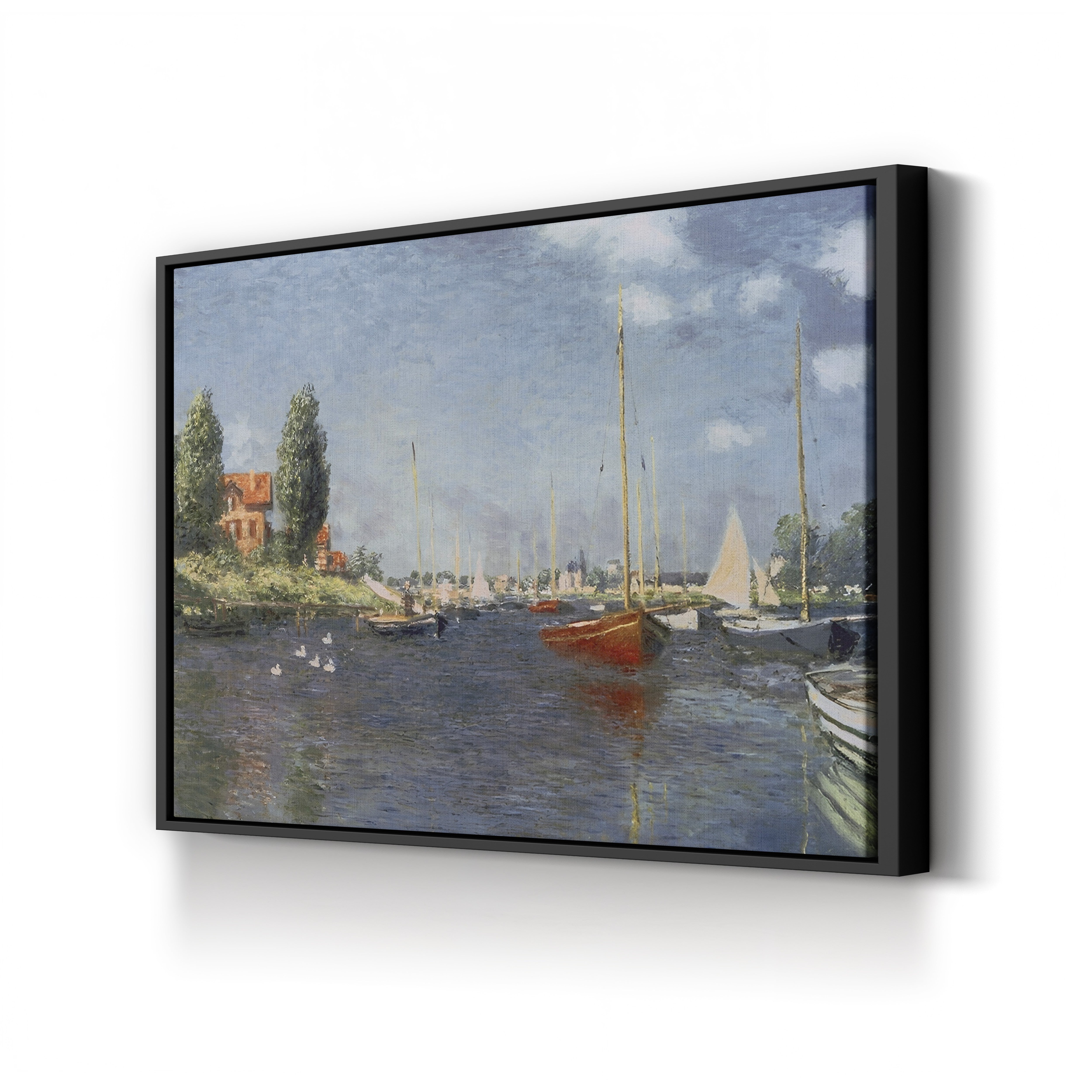 Red Boats, Argenteuil (Les Bateaux rouges, Argenteuil), 1875 by Claude Monet