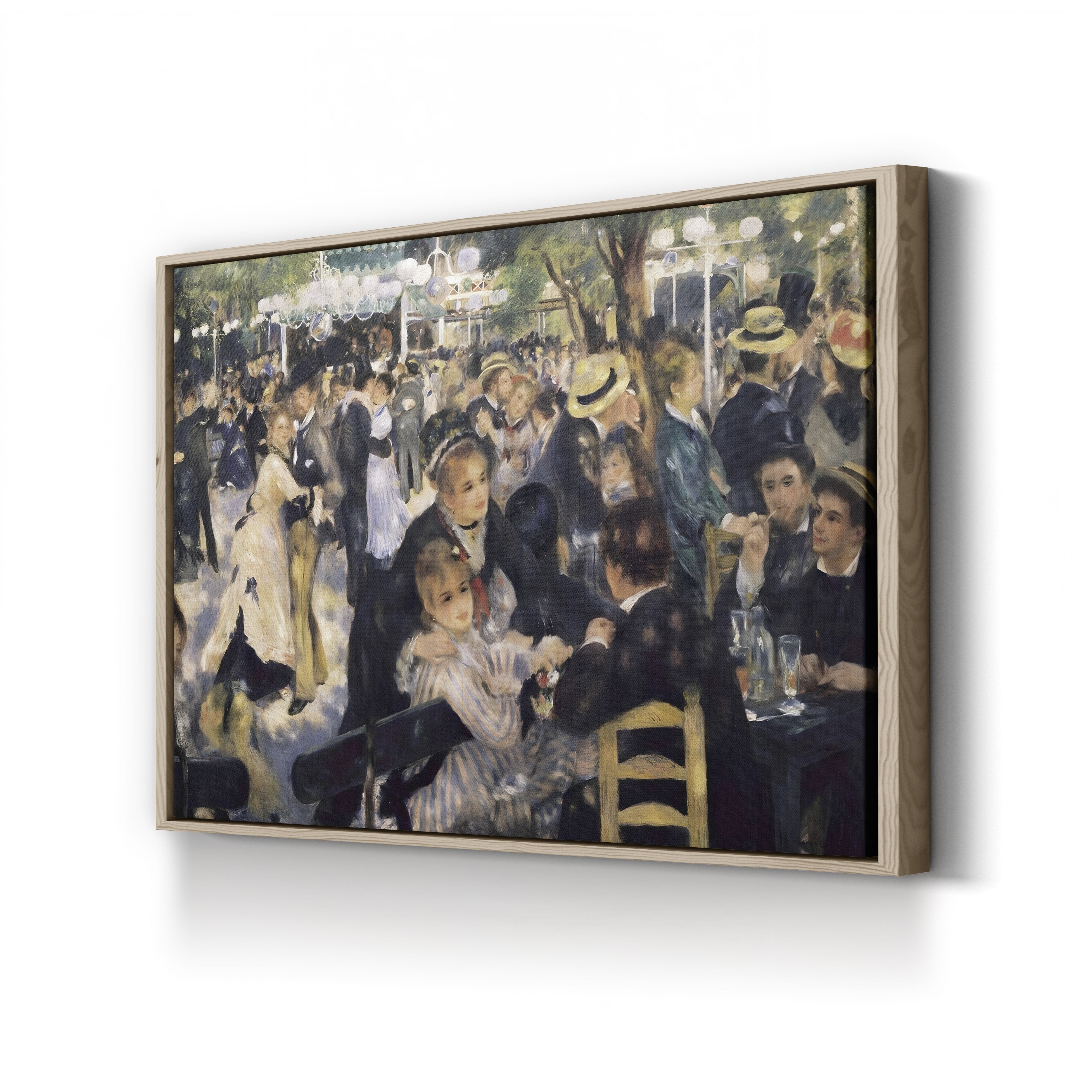 Bal du moulin de la Galette, 1876 – Pierre-Auguste Renoir Wall Art | Impressionist Parisian Canvas Print