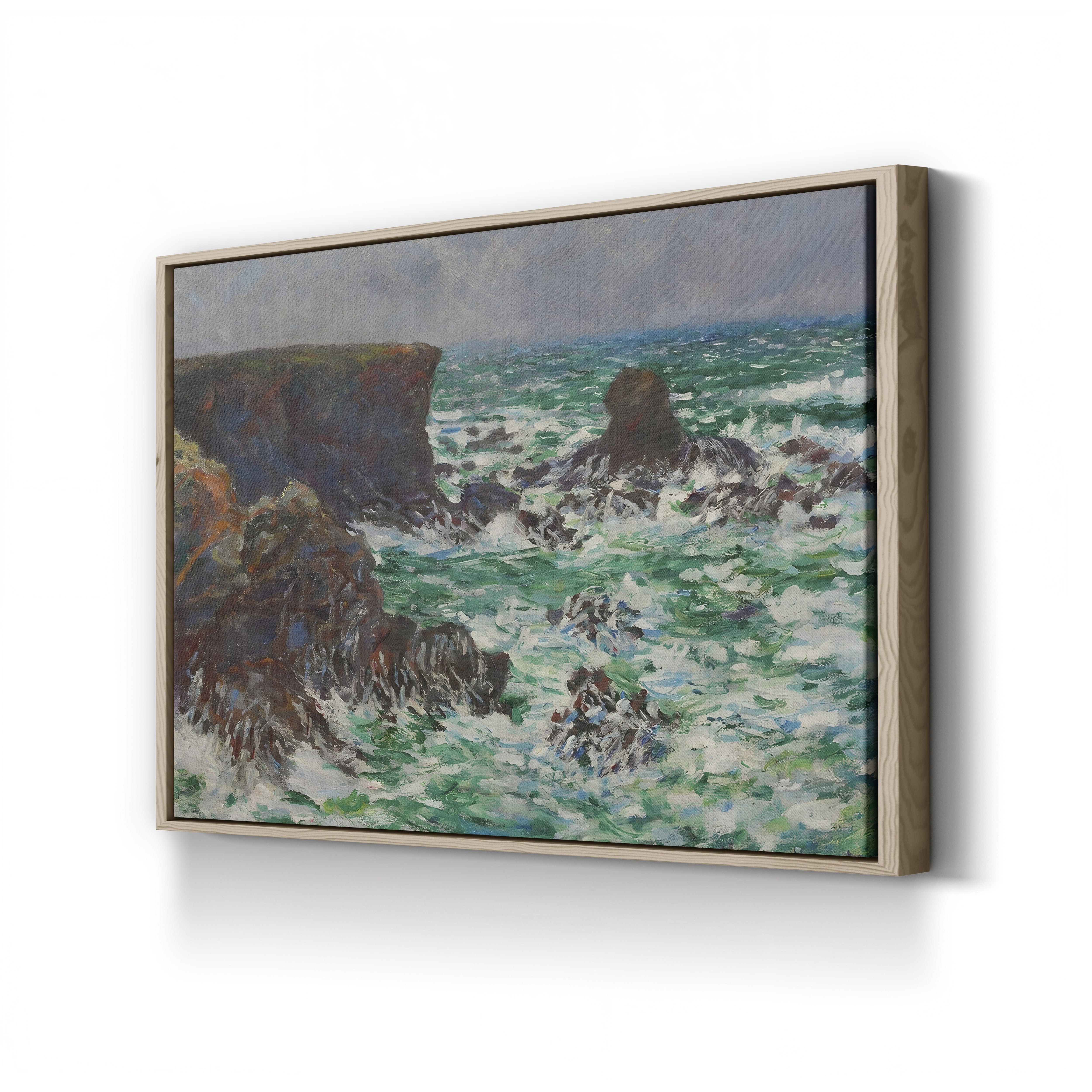Rocks at Port-Coton, the Lion (Rochers à Port-Coton, le Lion), 1886 by Claude Monet