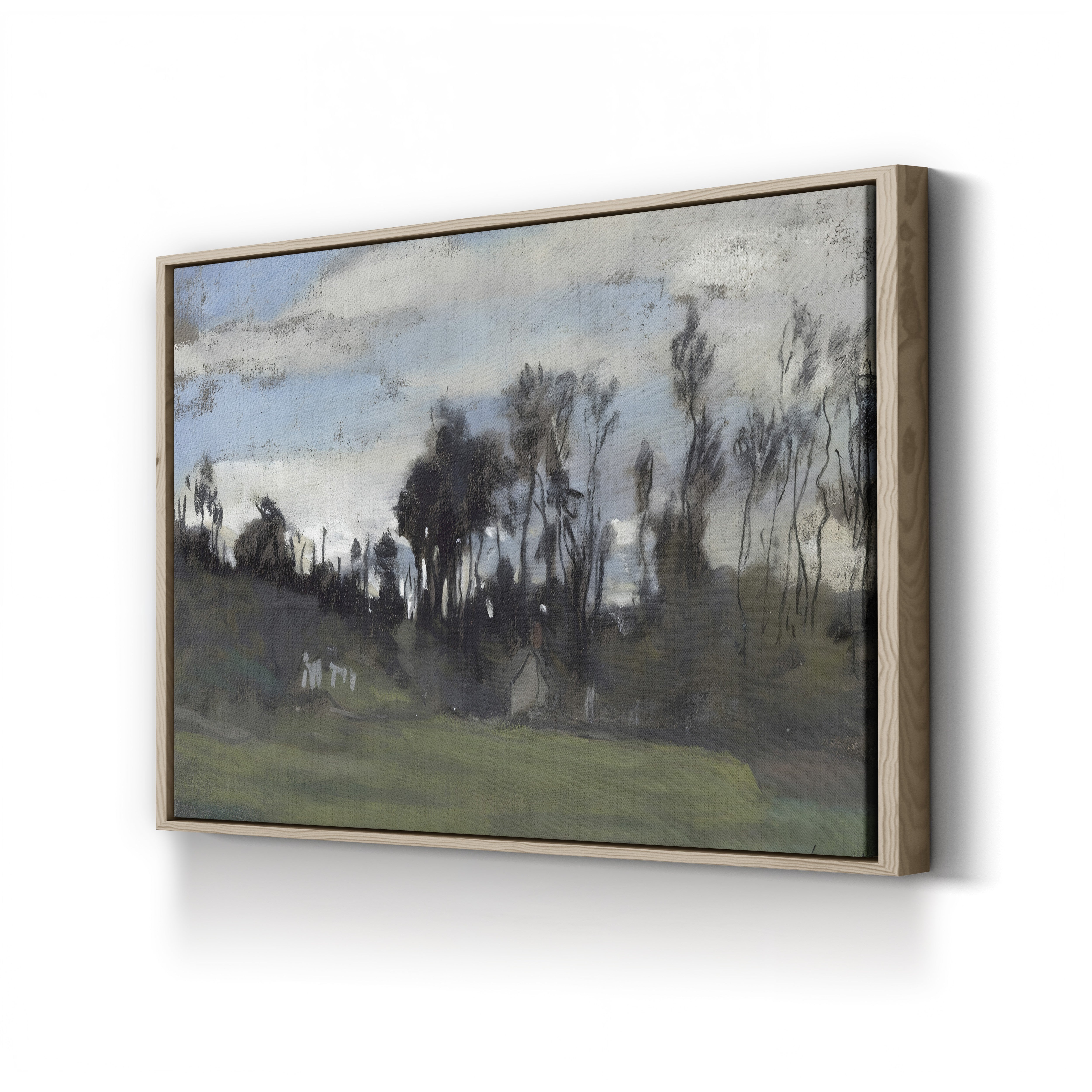 The Meadow Lined with Trees (Le Pré bordé d’arbres) by Claude Monet