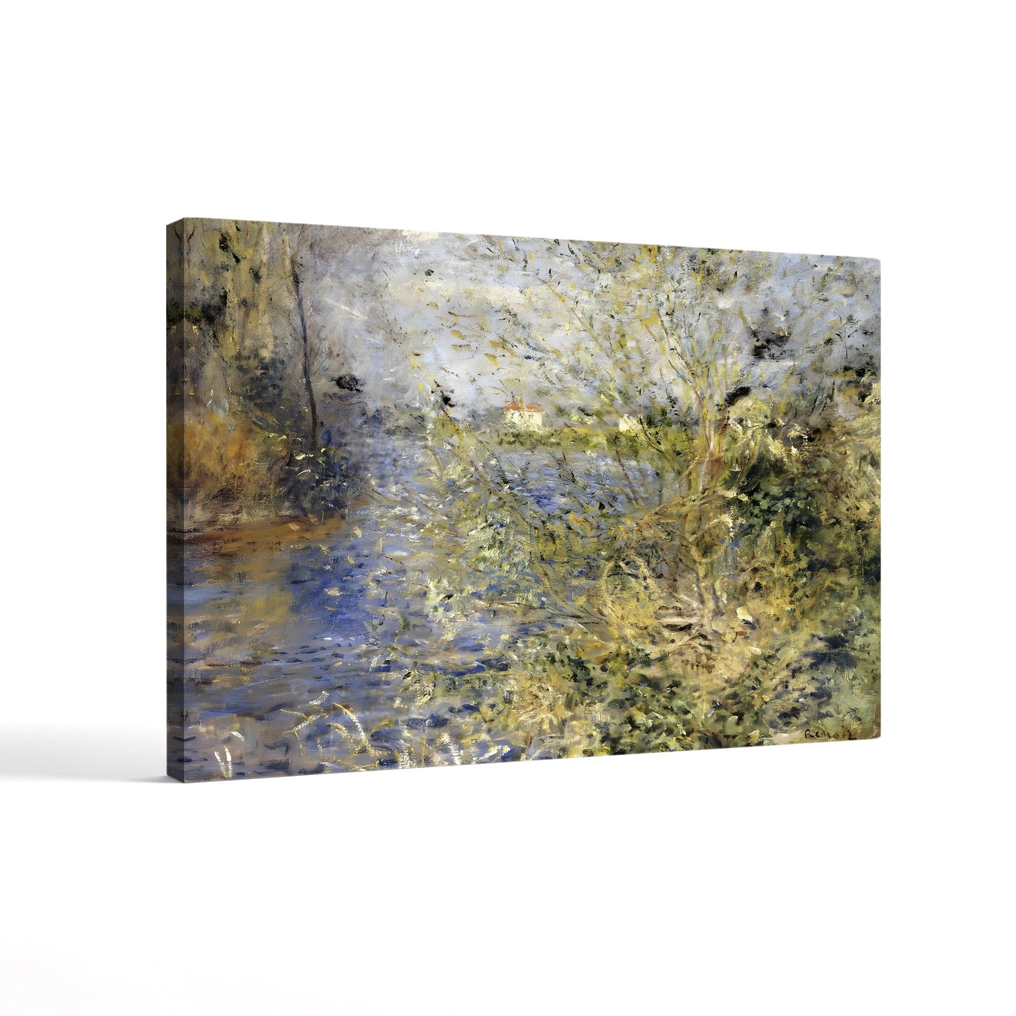 The Seine at Argenteuil, 1875 – Pierre-Auguste Renoir Wall Art | Impressionist River Canvas Print
