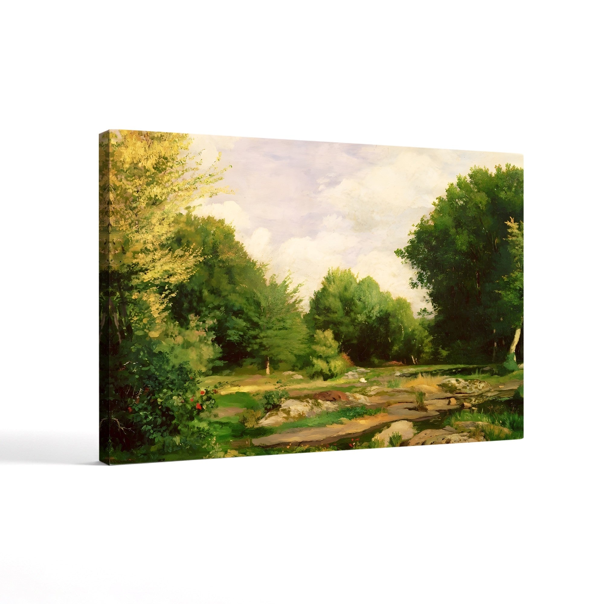Clearing in the Woods, 1865 – Pierre-Auguste Renoir Wall Art | Early Impressionist Landscape Canvas Print