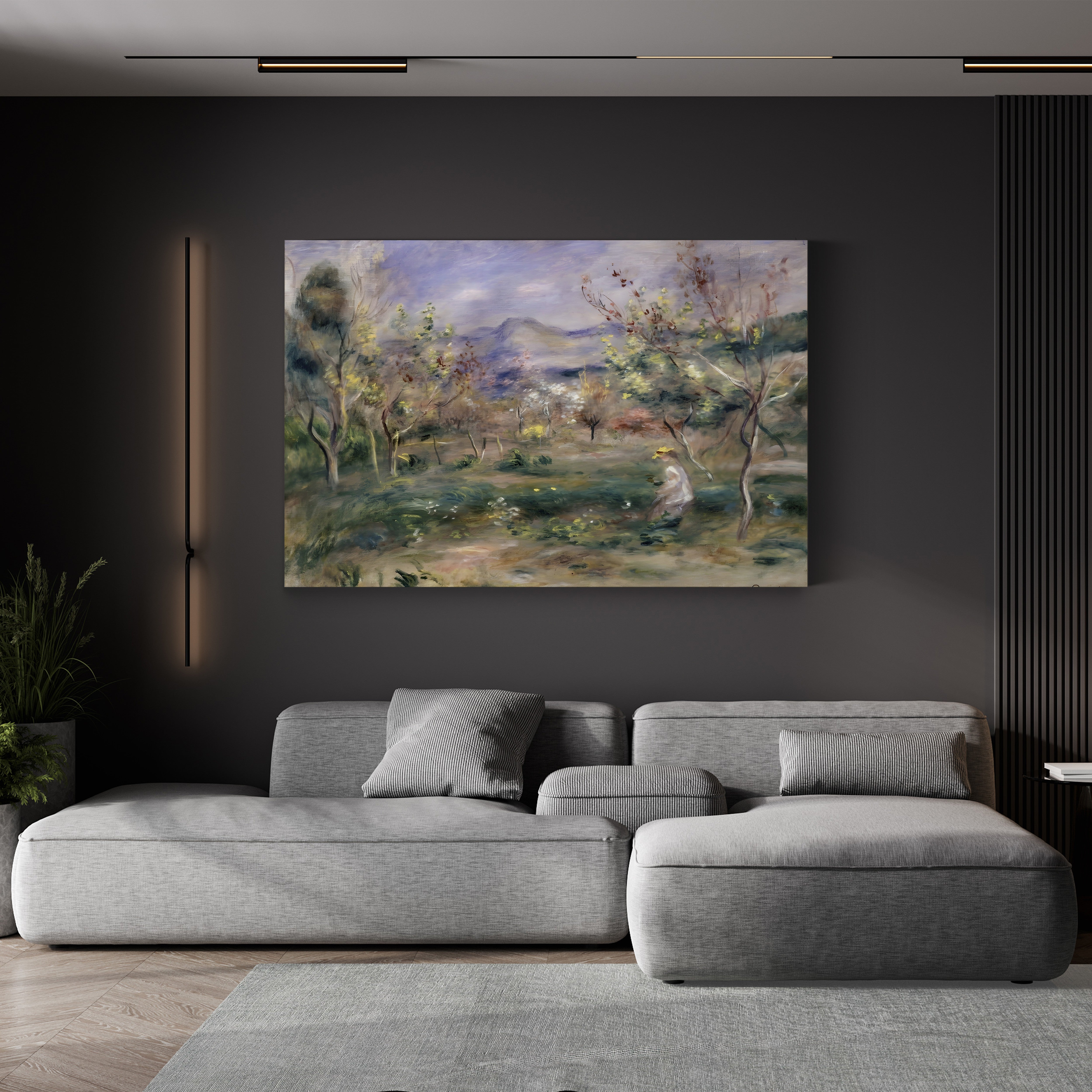 Orchard in Spring – Renoir Wall Art | Impressionist Landscape Canvas