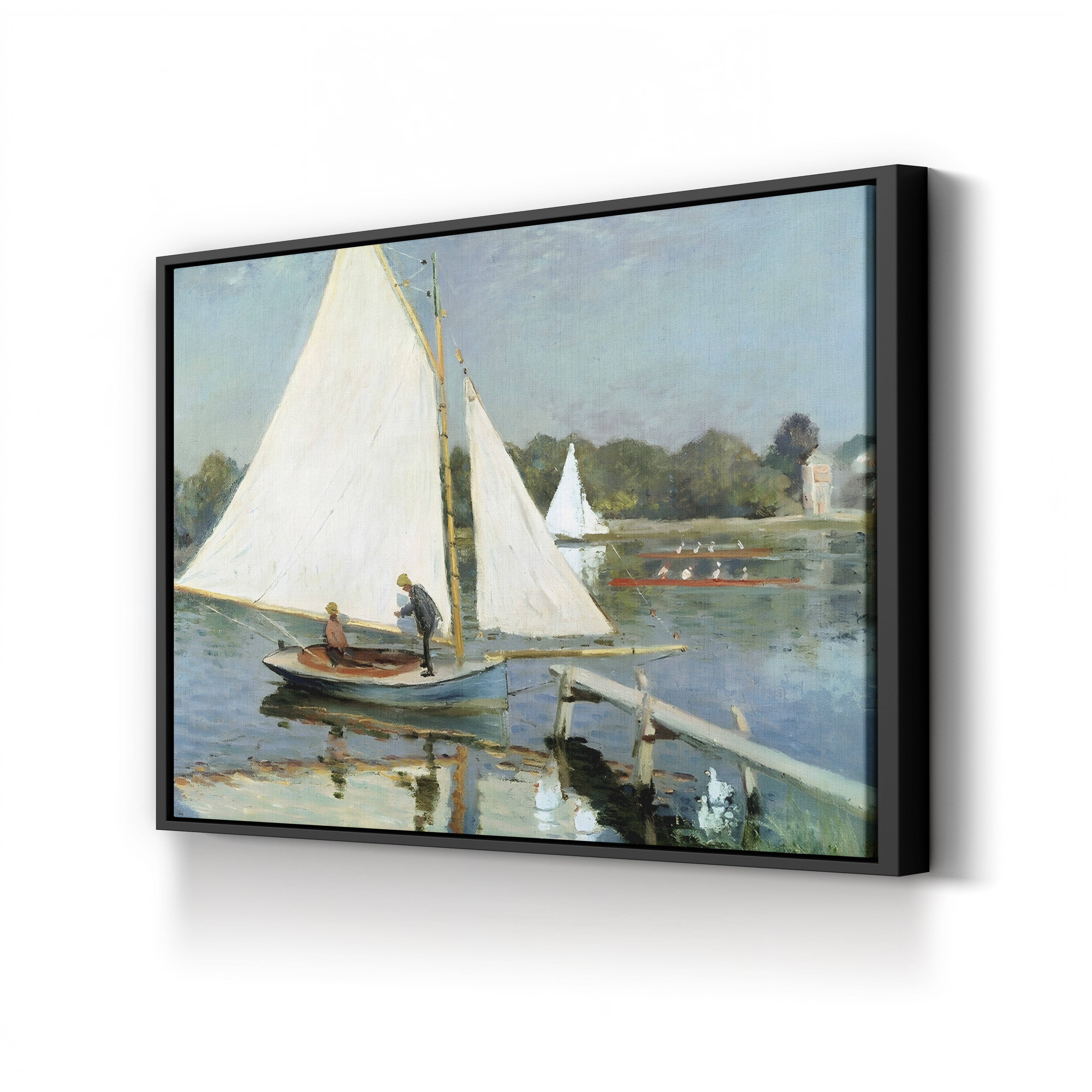 Sailing at Argenteuil, 1874 by Claude Monet
