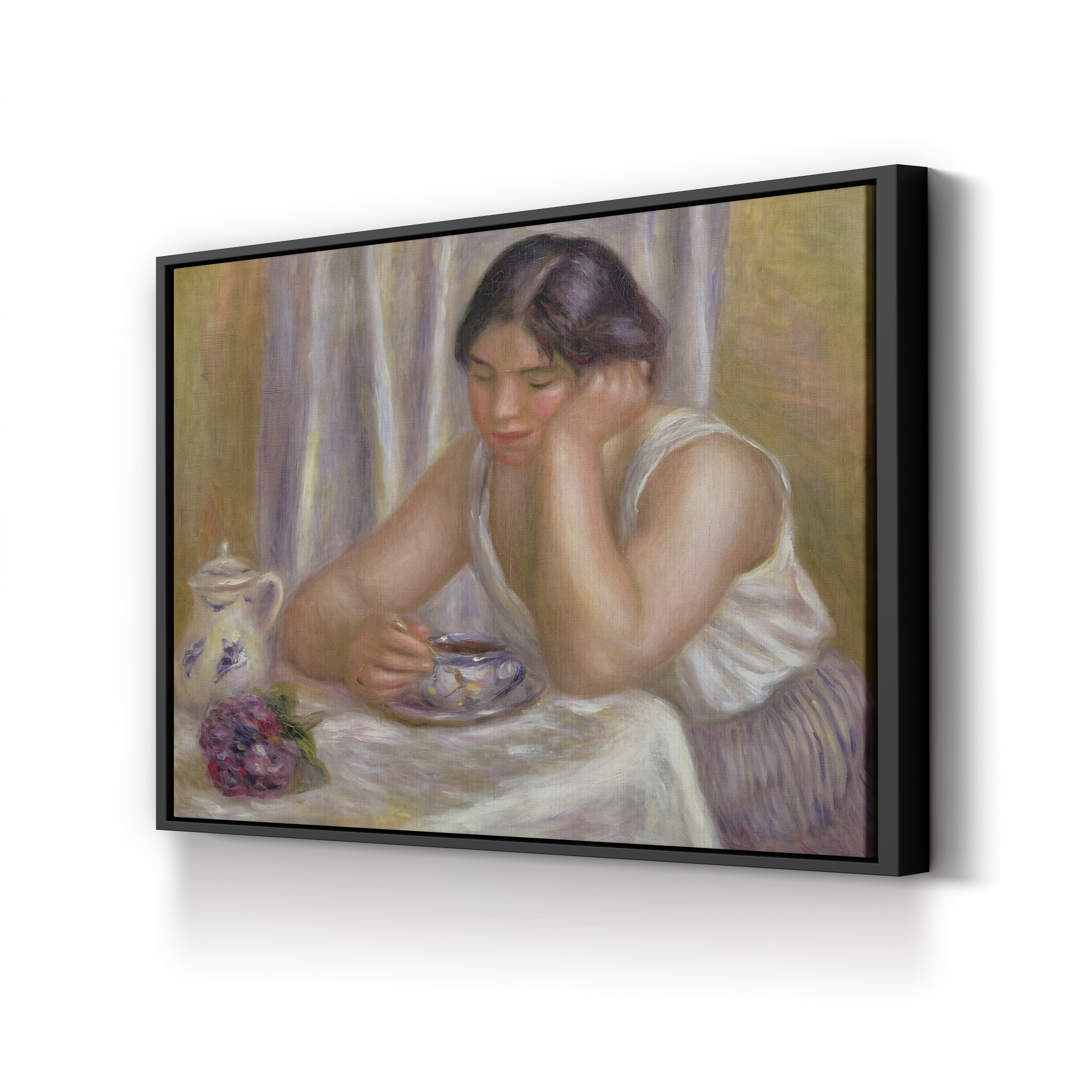 Cup of Chocolate – Pierre-Auguste Renoir Wall Art | Impressionist Figure Canvas Print