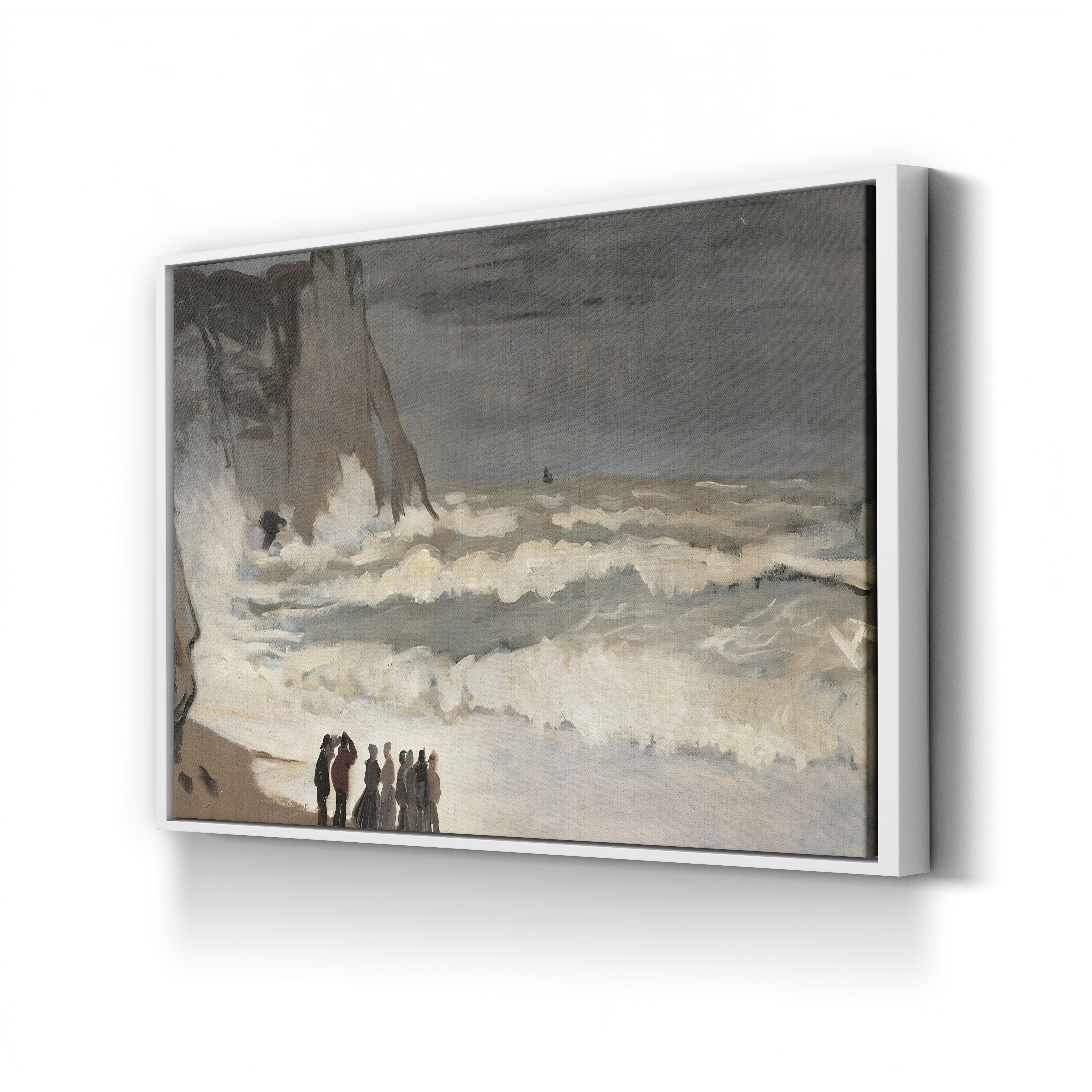 Rough Sea at Étretat (Grosse mer à Étretat), 1868-1869 by Claude Monet
