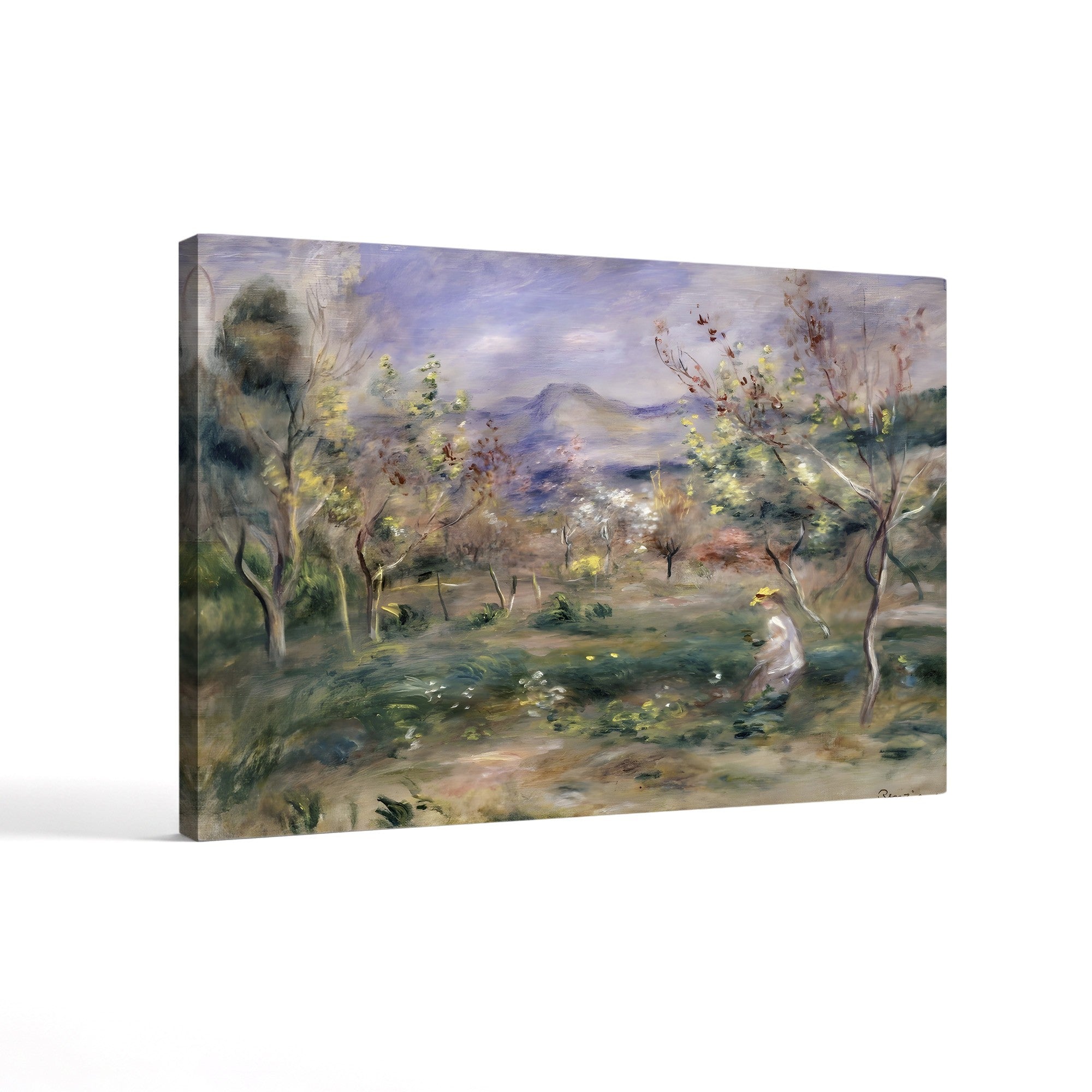 Orchard in Spring – Renoir Wall Art | Impressionist Landscape Canvas