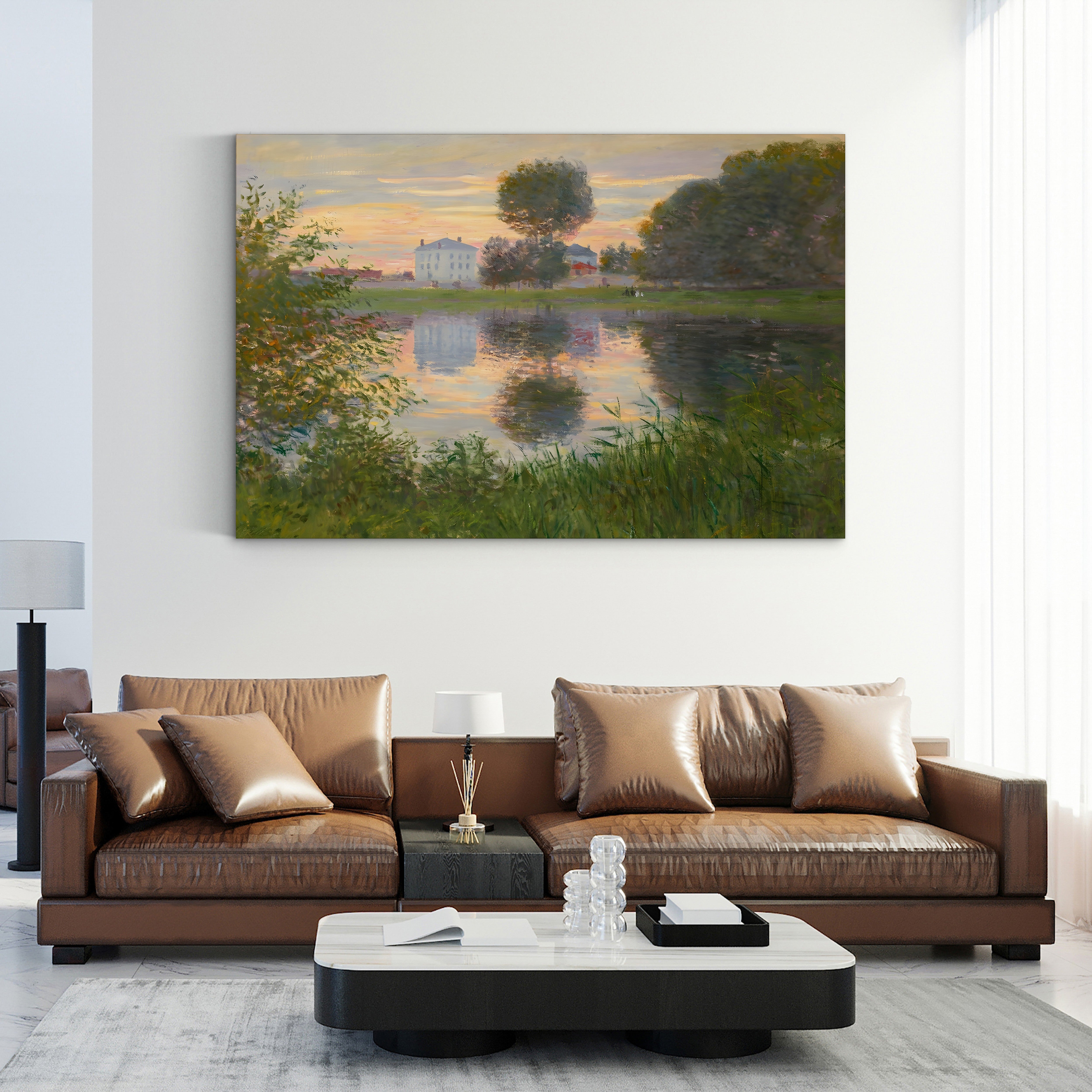 Ball-Shaped Tree, Argenteuil, 1876 – Claude Monet Wall Art | Impressionist Landscape Canvas Print