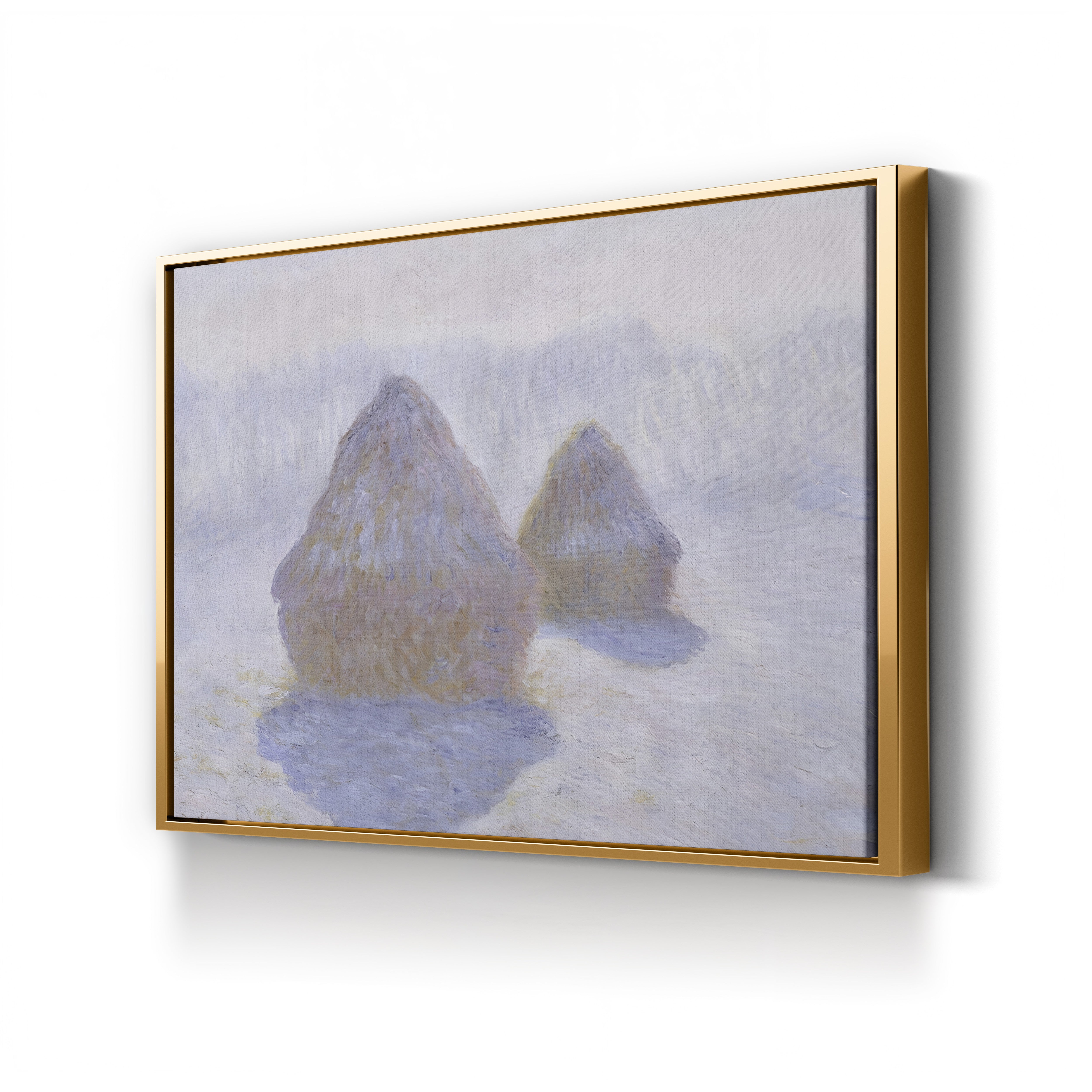 Haystacks, Effect of Snow and Sun, 1891 – Claude Monet Wall Art | Impressionist Series Canvas Print