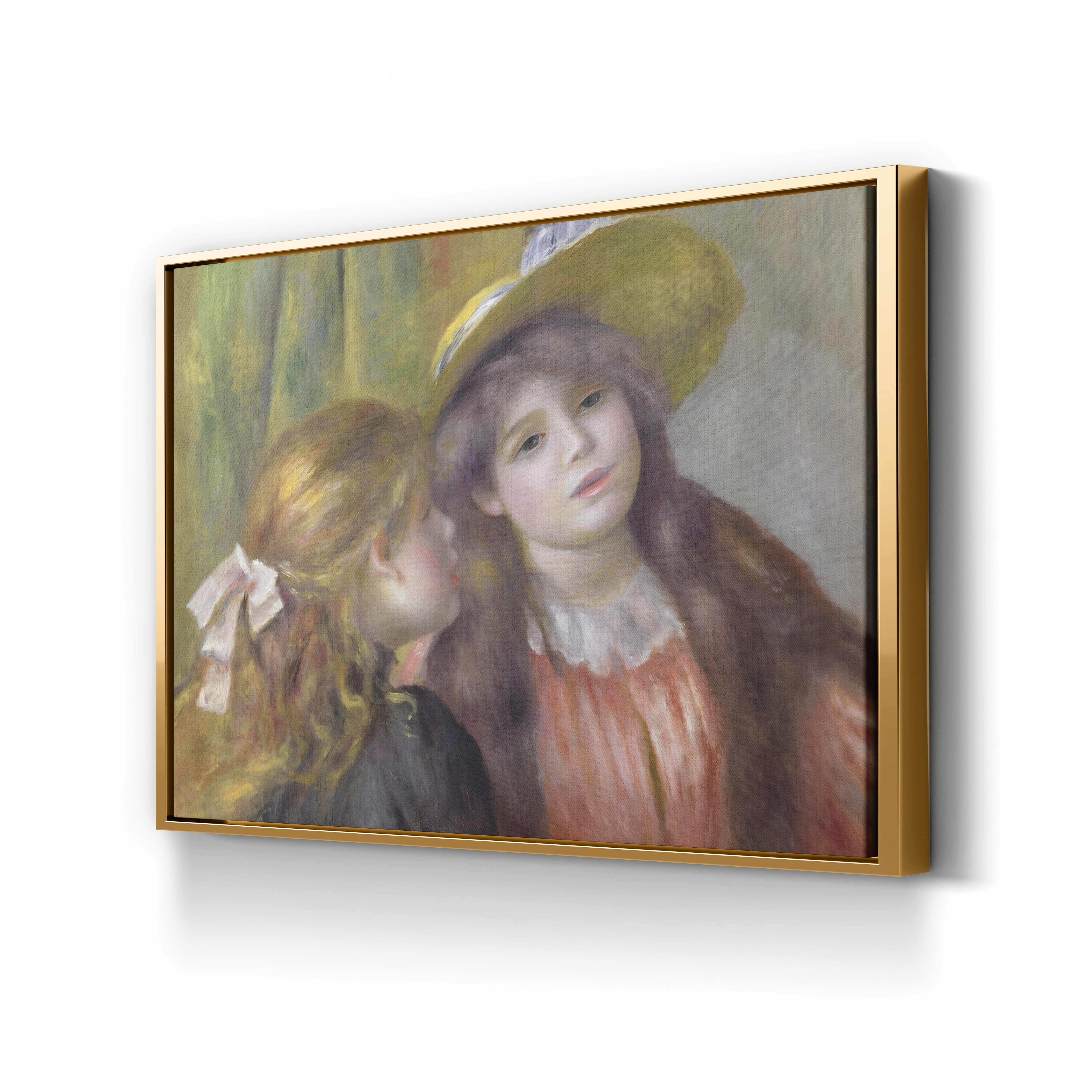 Portrait of Two Girls, c.1890–92 – Pierre-Auguste Renoir Wall Art | Impressionist Portrait Canvas Print
