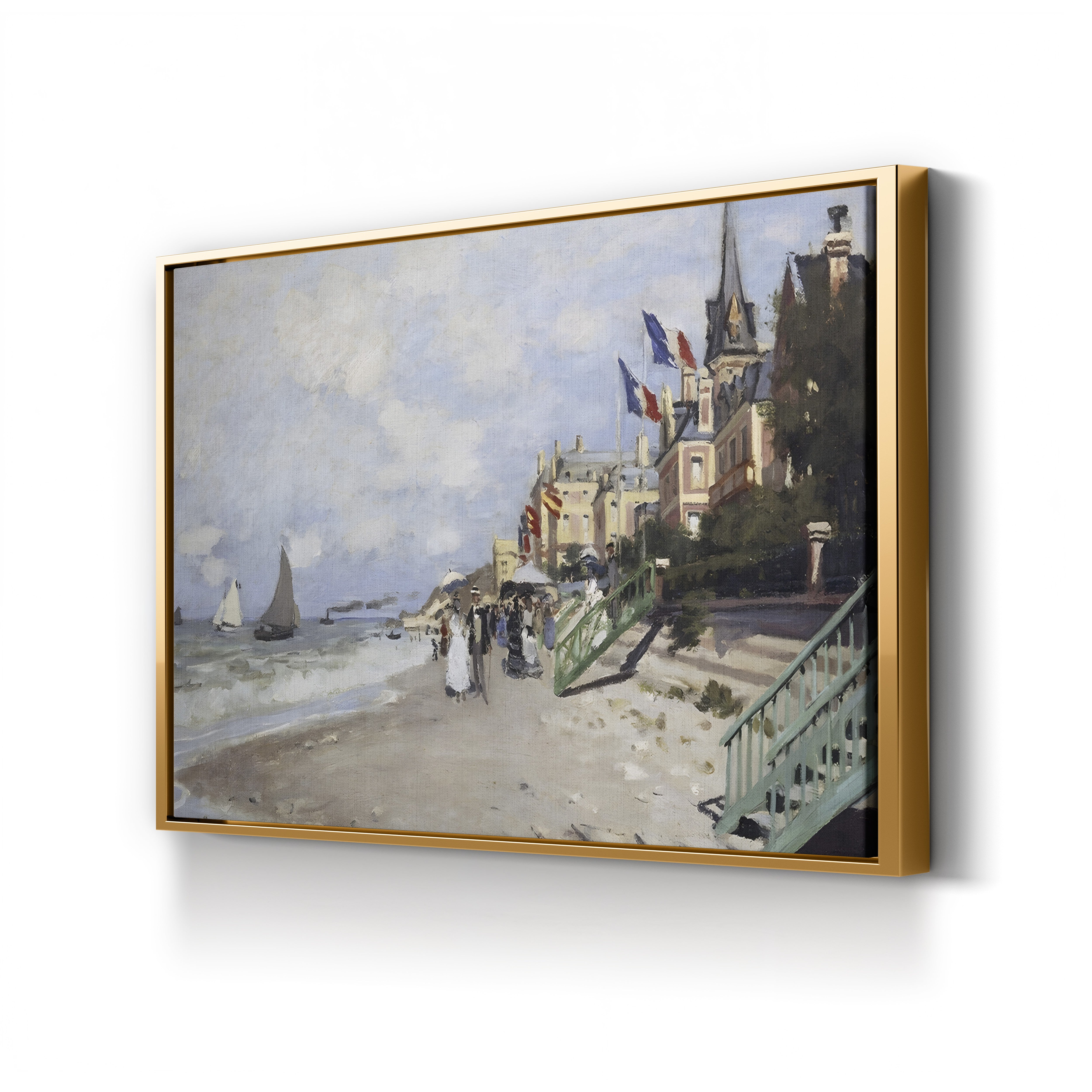 The Beach at Trouville (La Plage à Trouville), 1870 by Claude Monet