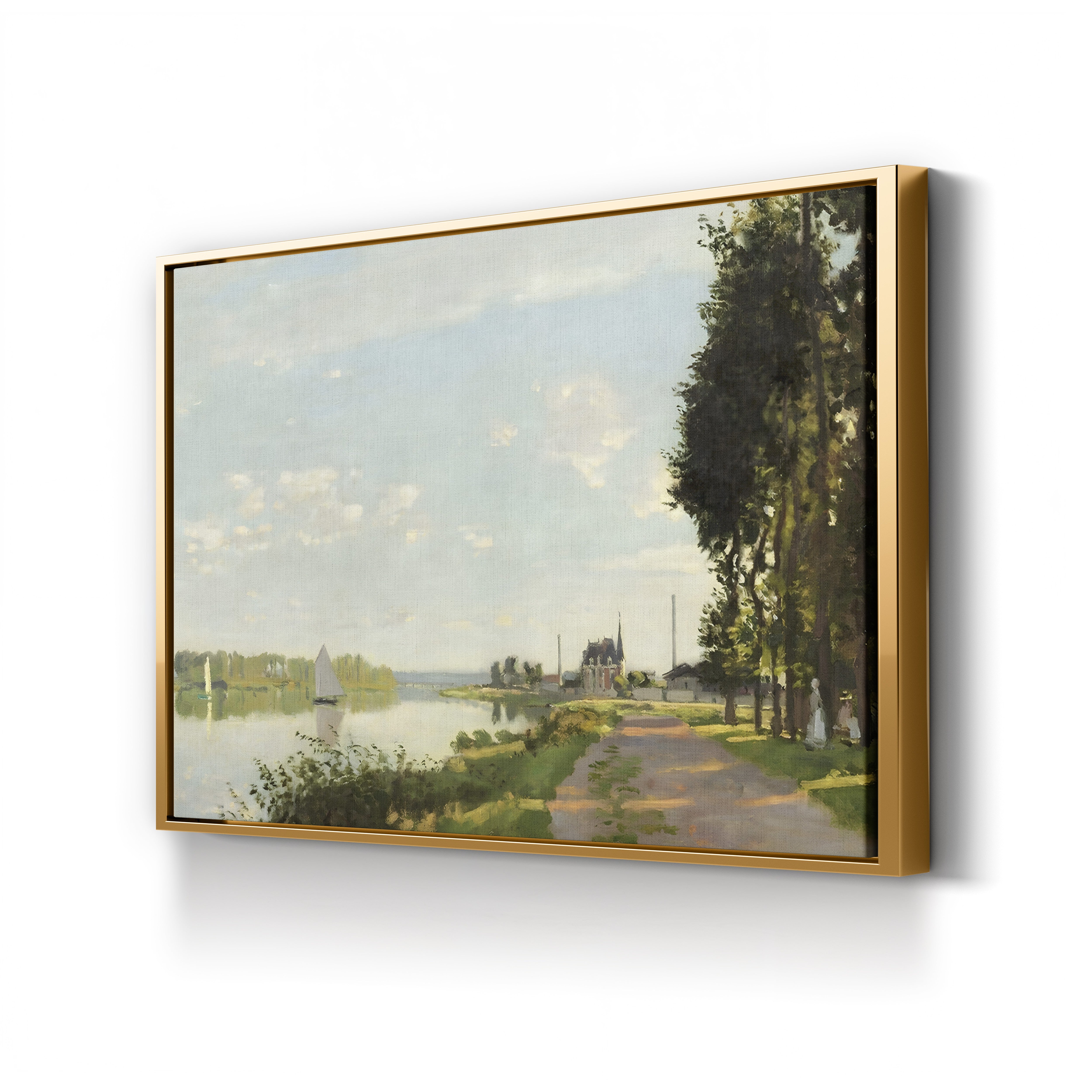 Argenteuil, c. 1872 – Claude Monet Wall Art | Early Impressionist Seine Landscape Canvas Print