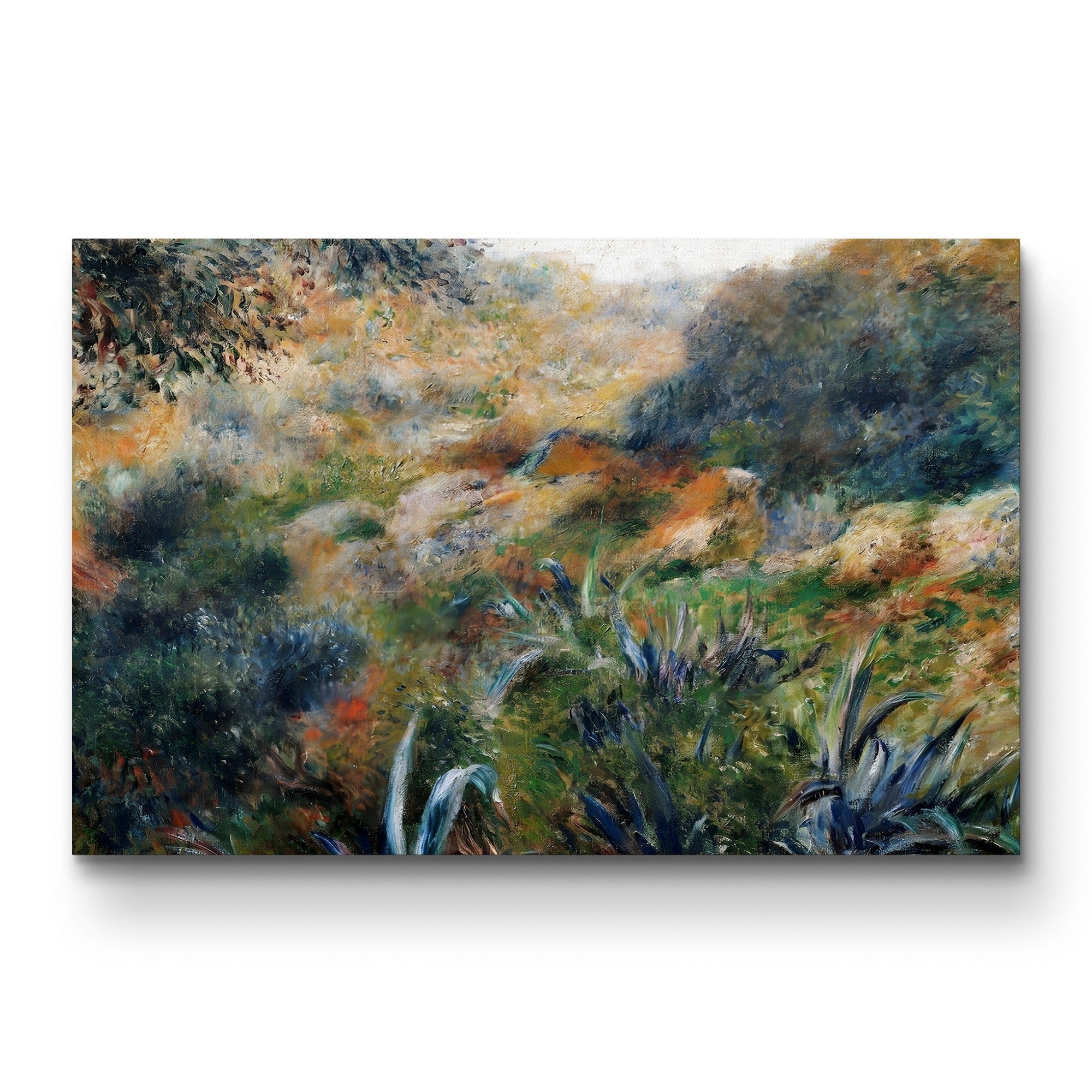 Algerian Landscape: Ravine de la Femme Sauvage, 1881 – Pierre-Auguste Renoir Wall Art | Impressionist Landscape Canvas Print