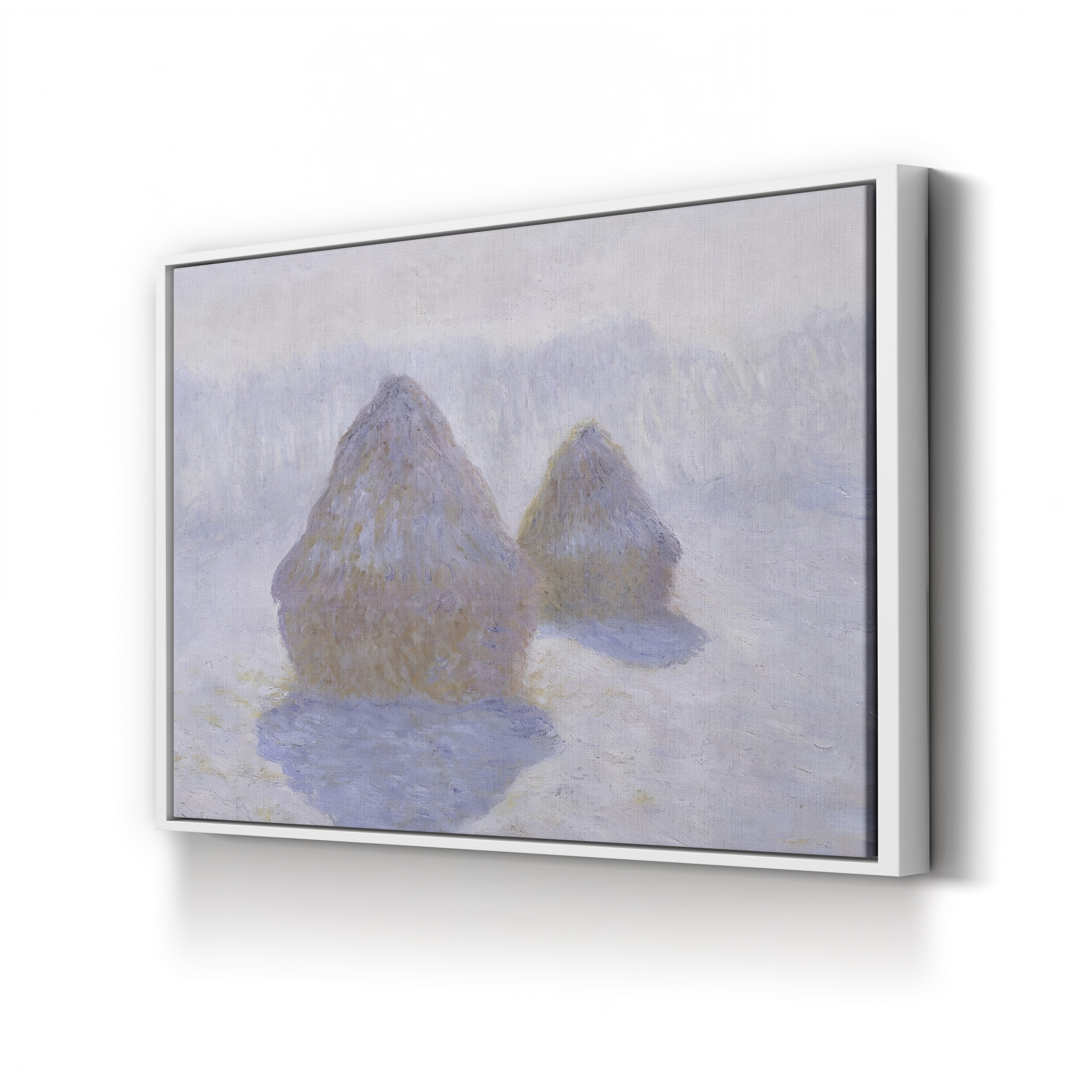 Haystacks, Effect of Snow and Sun, 1891 – Claude Monet Wall Art | Impressionist Series Canvas Print