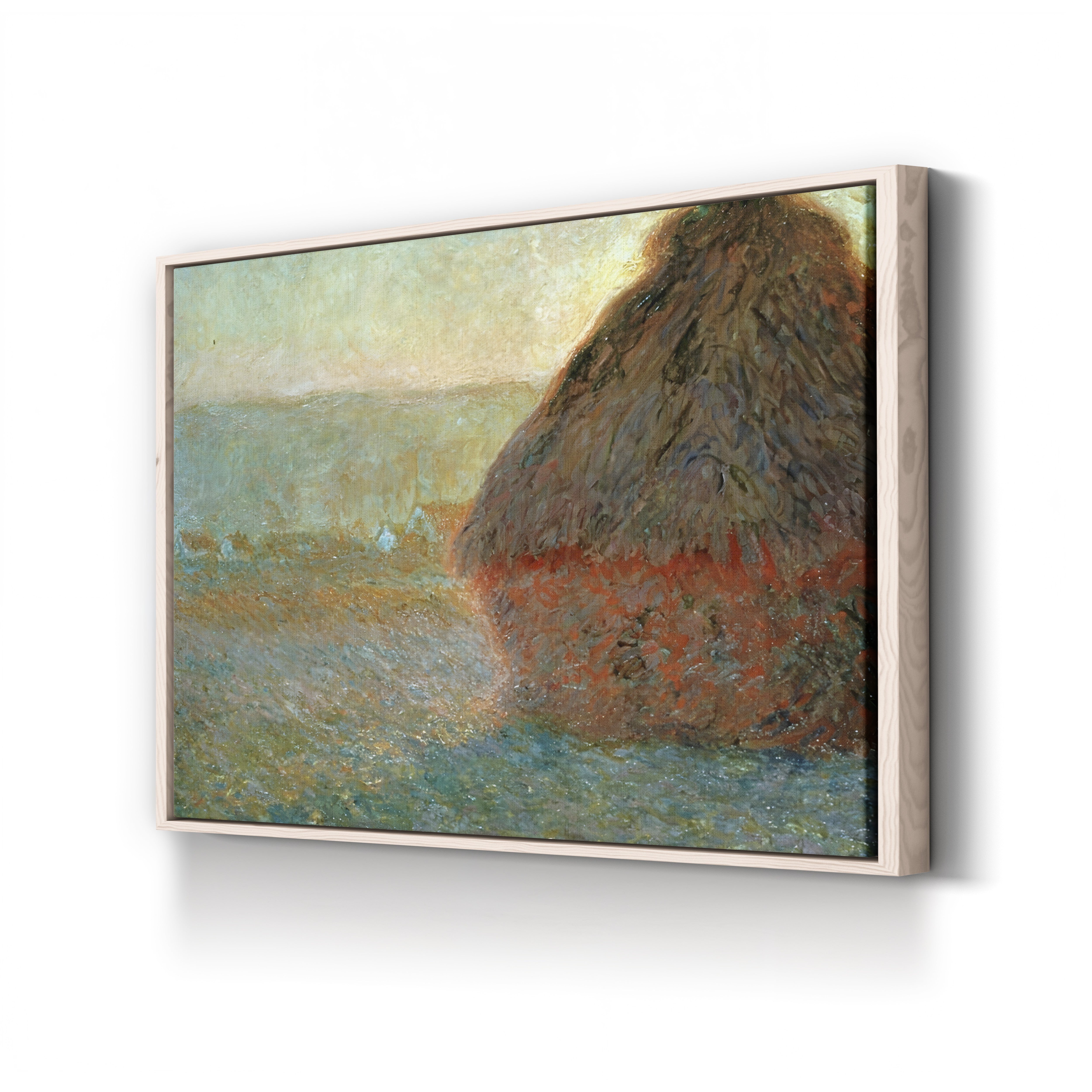 Haystack at Sunset – Claude Monet Wall Art | Iconic Meules Series Canvas Print