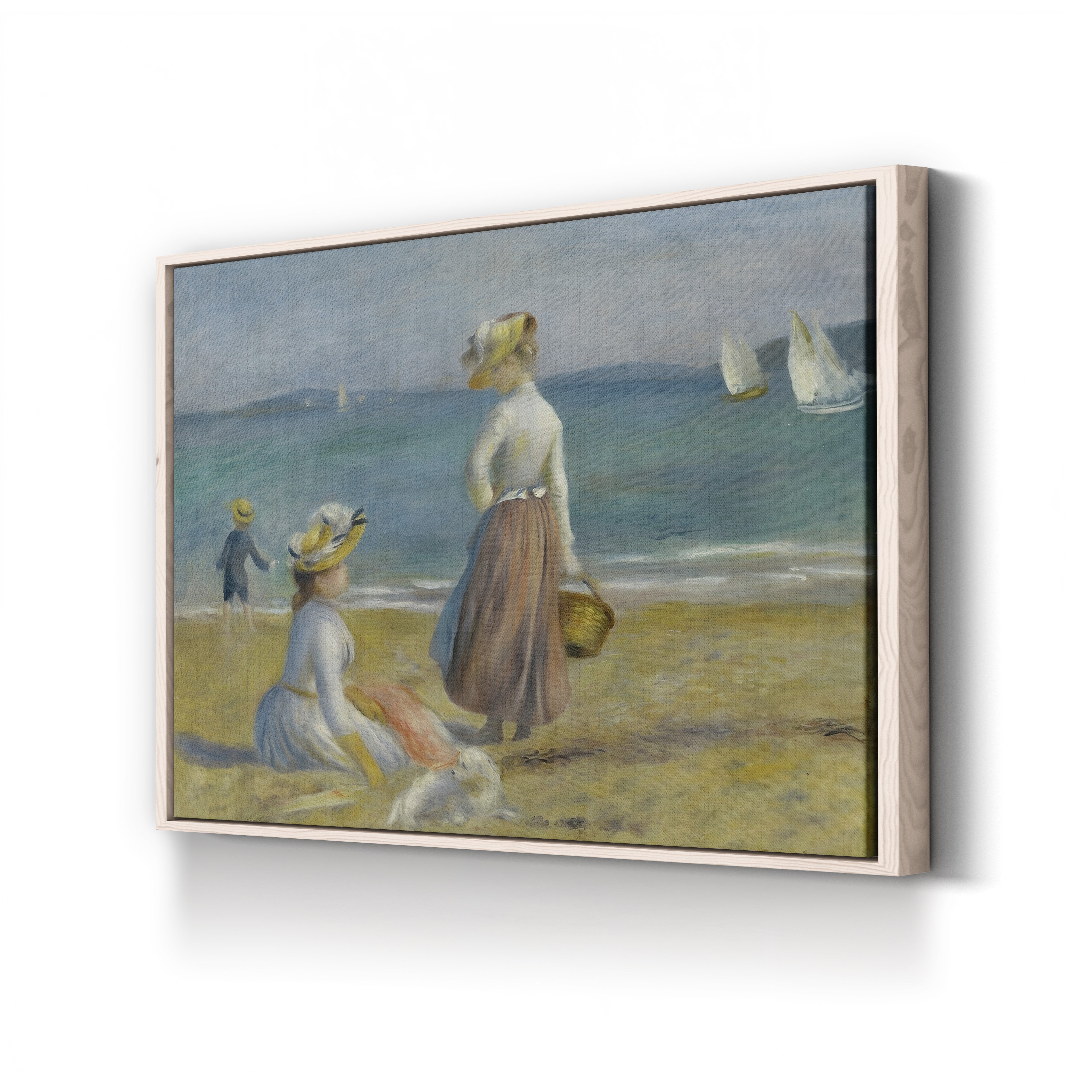 Figures on the Beach, 1890 – Pierre-Auguste Renoir Wall Art | Impressionist Coastal Canvas Print