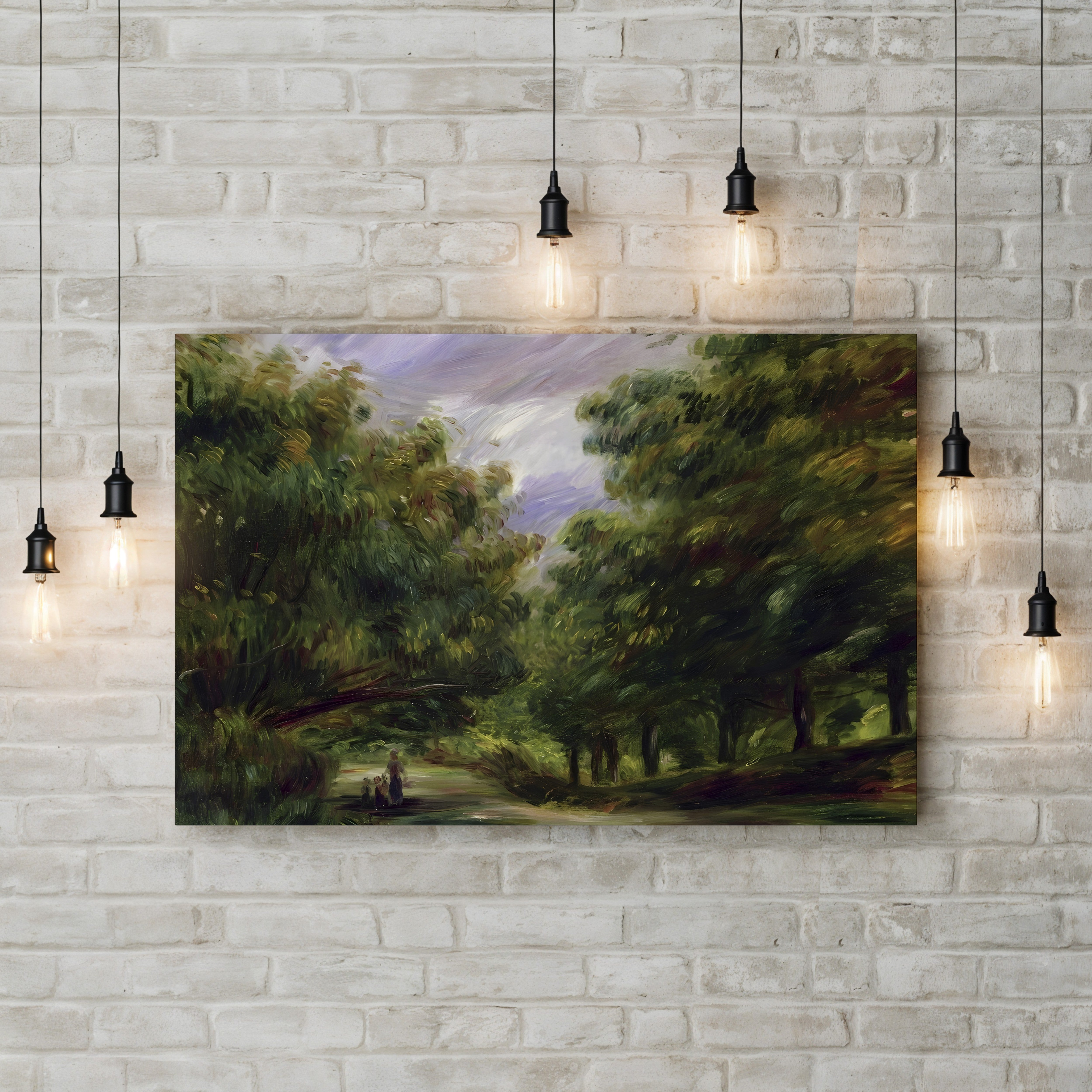 The Road near Cagnes, 1905 – Pierre-Auguste Renoir Wall Art | Impressionist Landscape Canvas Print